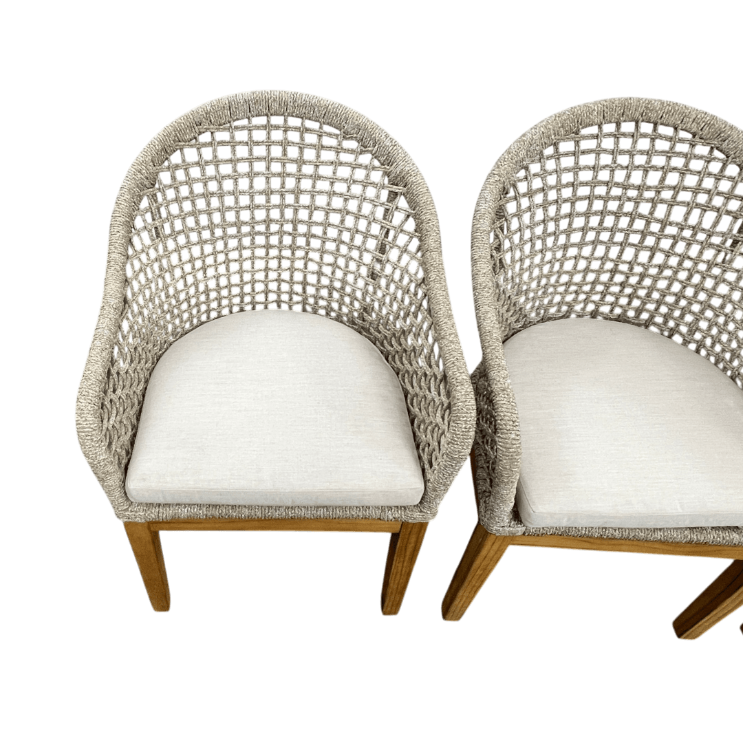 Birch Lane Akiva Patio Dining Armchair with Sunbrella Cushions (Set of 4) - Thumbnail 12