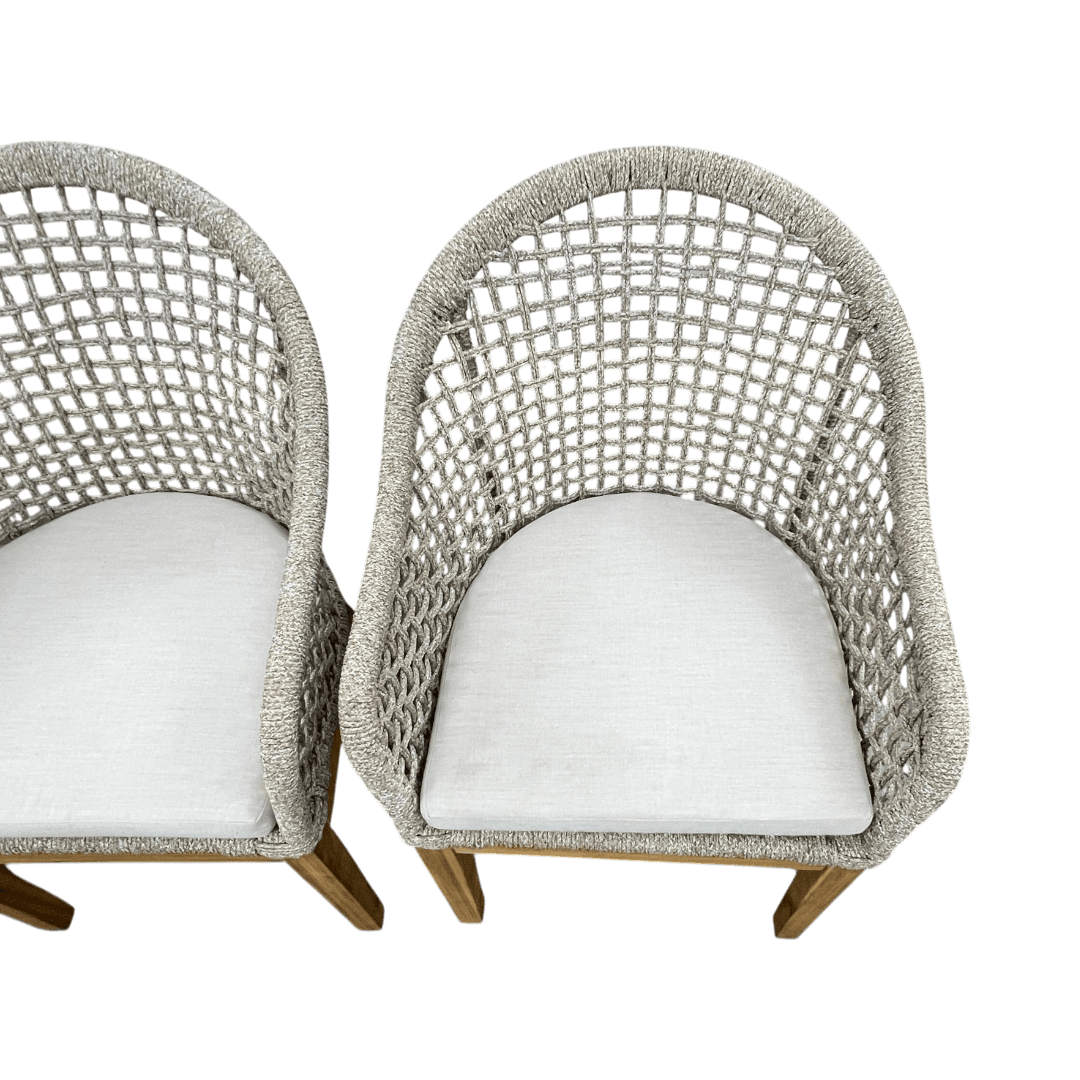 Birch Lane Akiva Patio Dining Armchair with Sunbrella Cushions (Set of 4) - Thumbnail 15