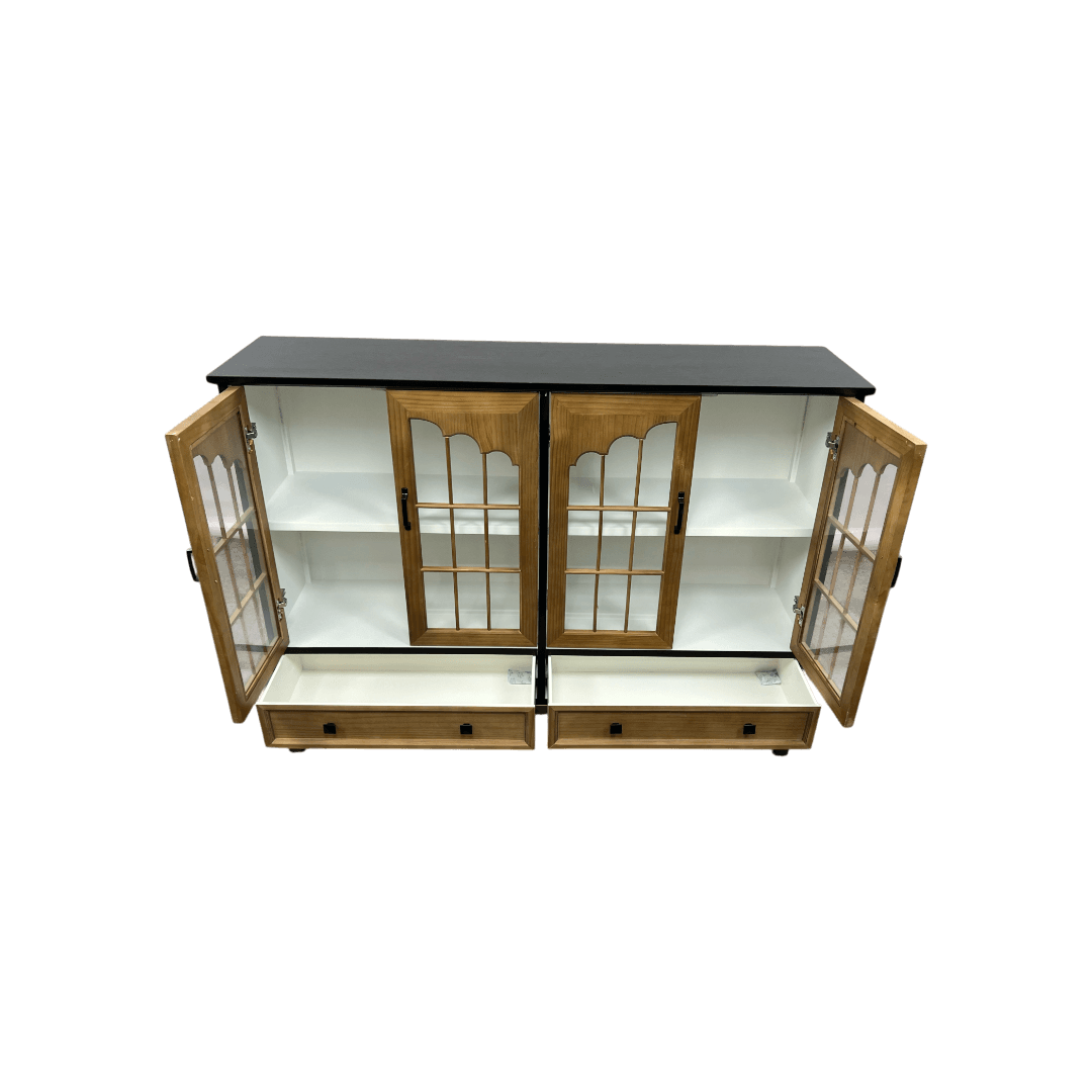 NICECABINET Vintage - Distressed Solid Wood Accent Cabinet - Thumbnail 12