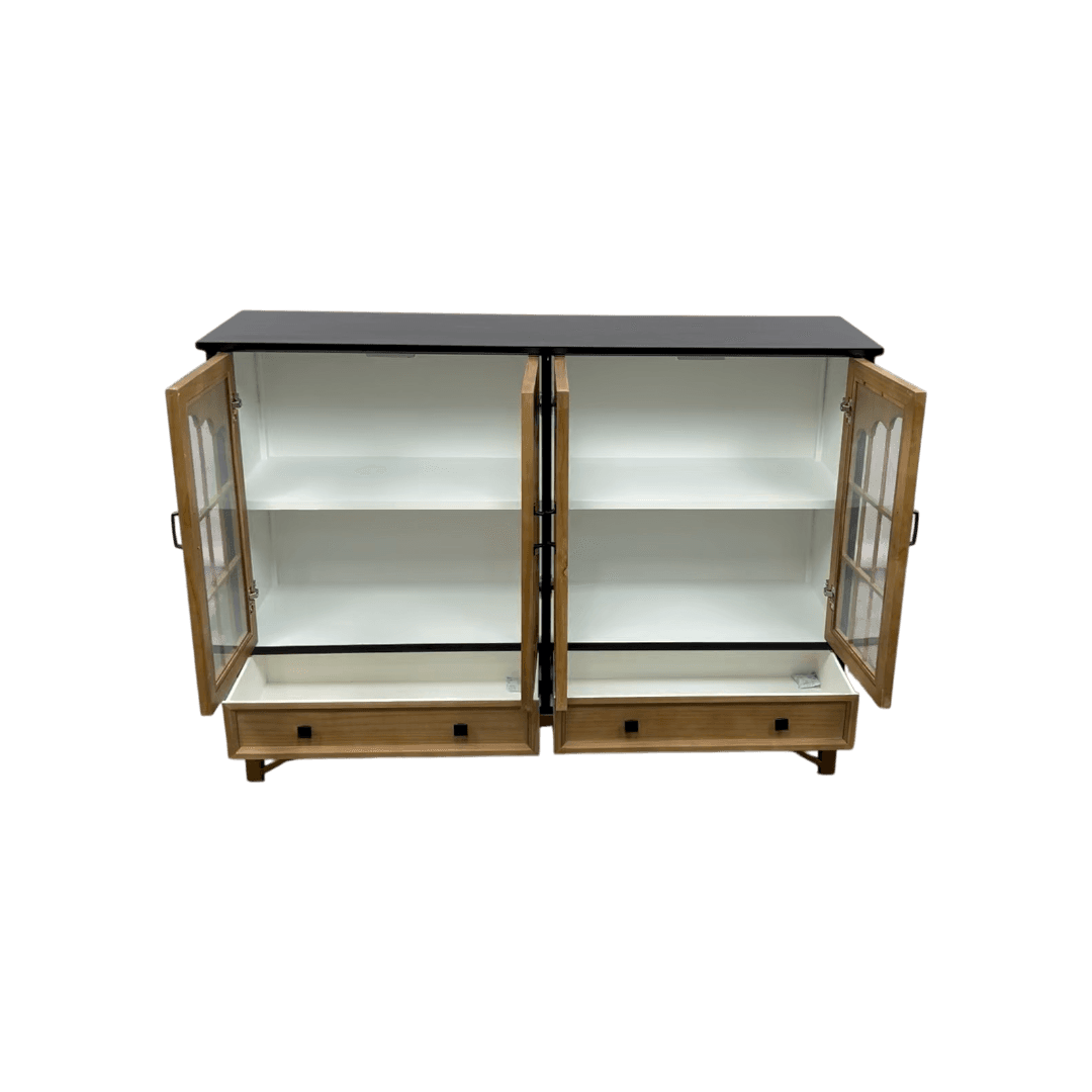 NICECABINET Vintage - Distressed Solid Wood Accent Cabinet - Thumbnail 15