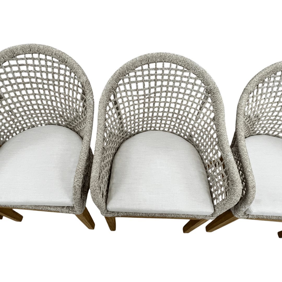 Birch Lane Akiva Patio Dining Armchair with Sunbrella Cushions (Set of 4) - Thumbnail 14