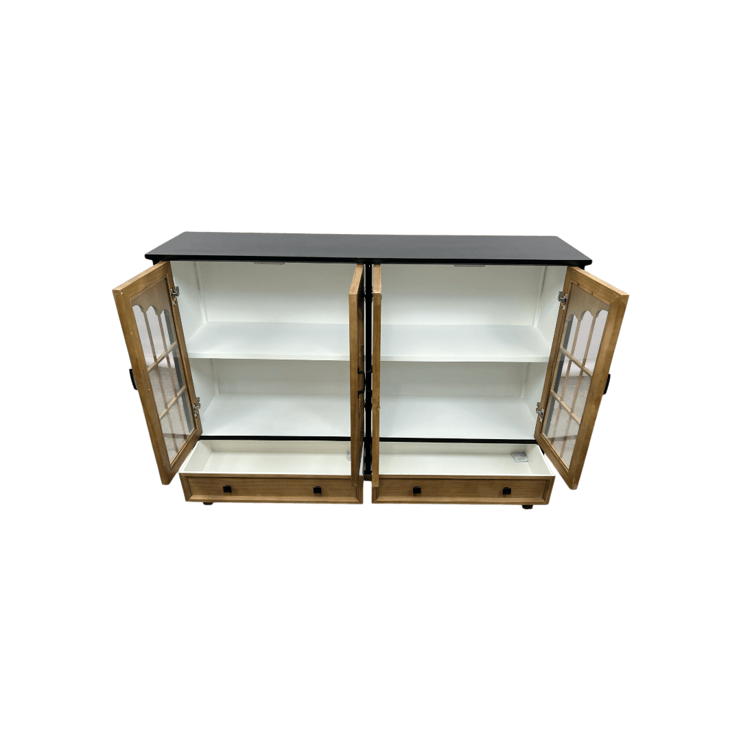 NICECABINET Vintage - Distressed Solid Wood Accent Cabinet - Thumbnail 13