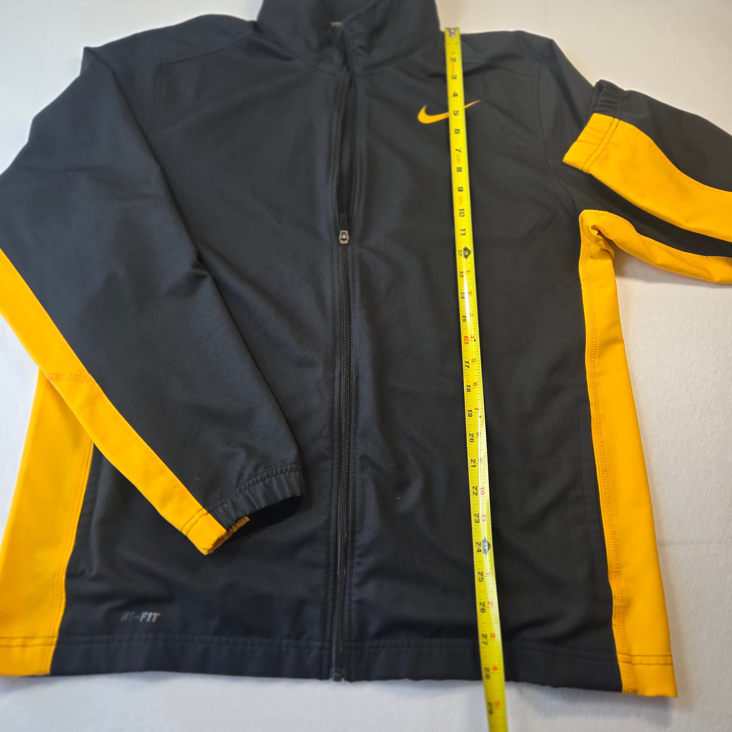 Nike Dri-FIT Full-Zip Jacket Black/Yellow Size Large - Thumbnail 4