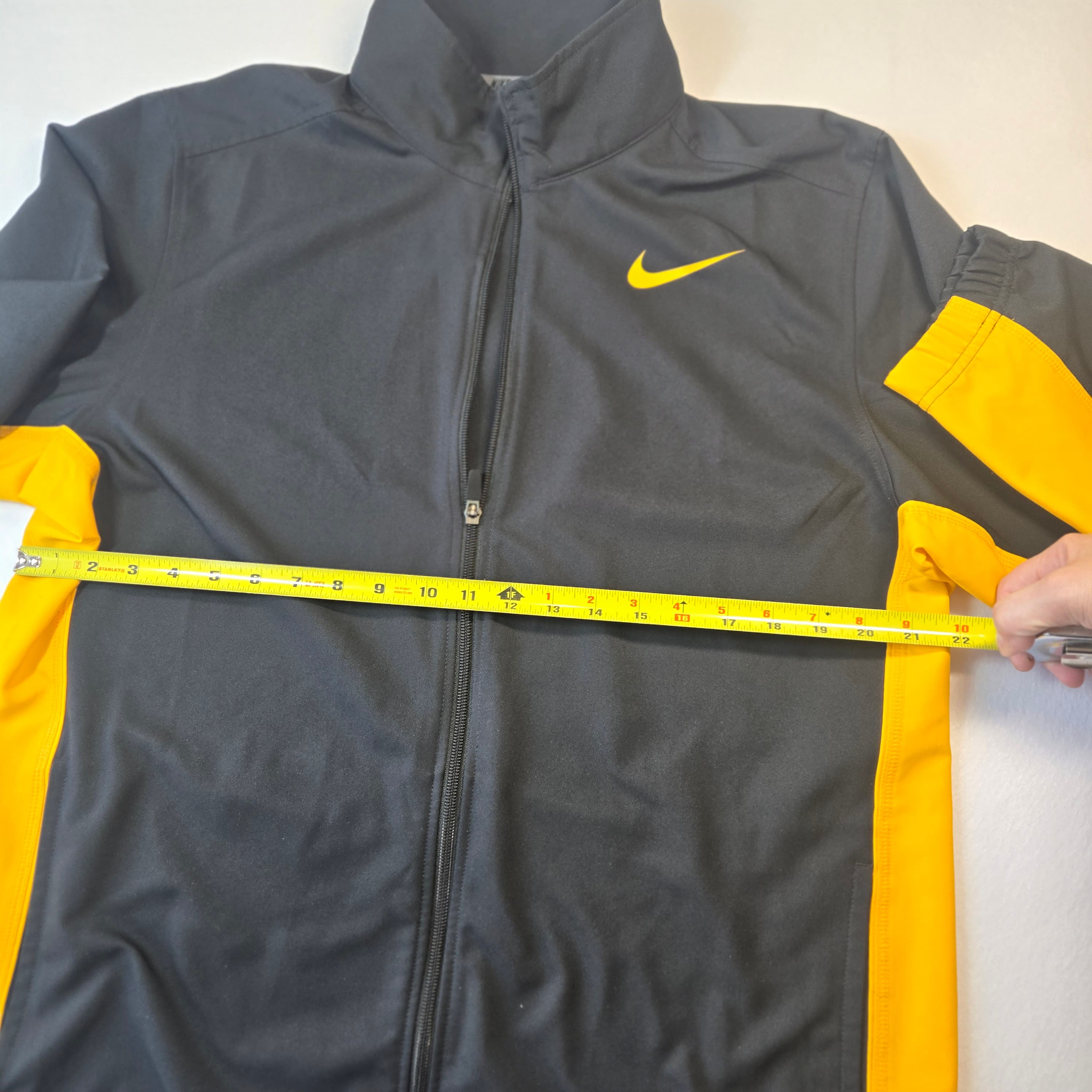 Nike Dri-FIT Full-Zip Jacket Black/Yellow Size Large - Thumbnail 2