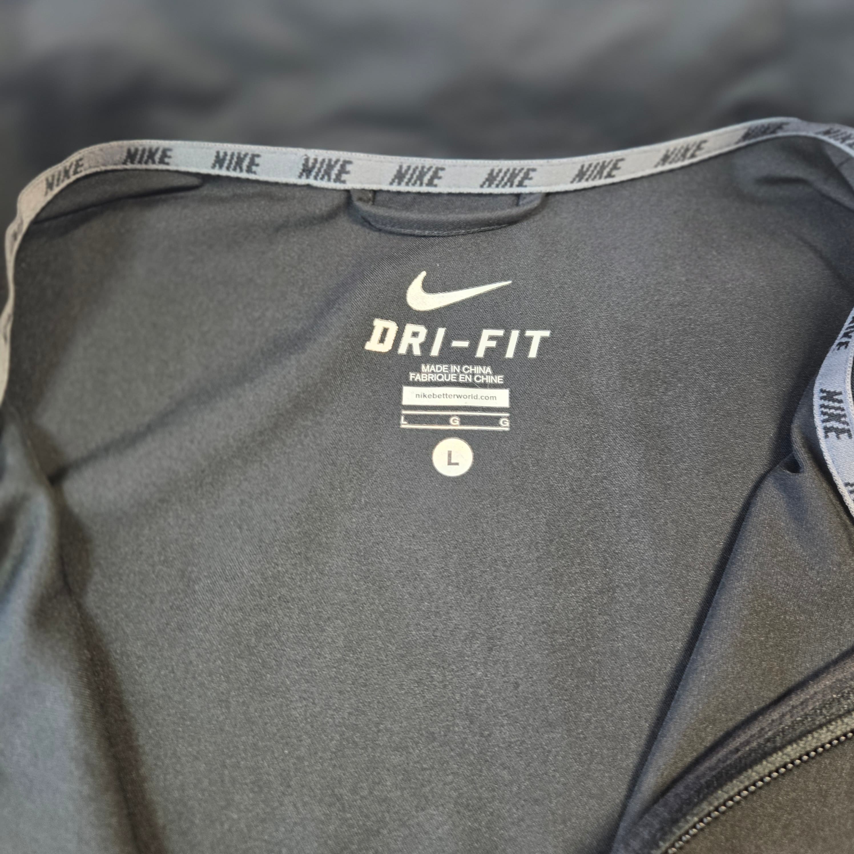 Nike Dri-FIT Full-Zip Jacket Black/Yellow Size Large - Thumbnail 6