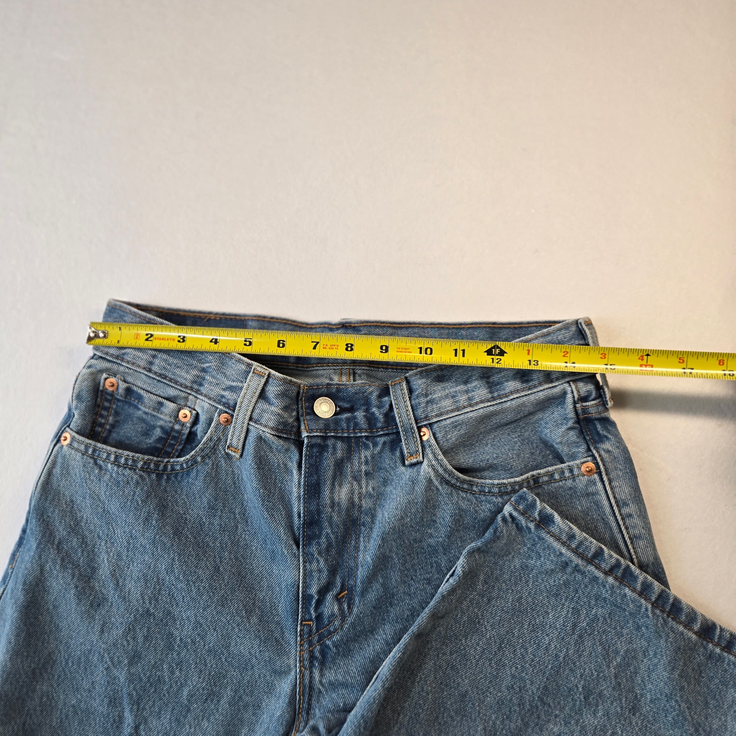 Levi's Blue Denim Jeans Size W 30 L 10 - Thumbnail 5