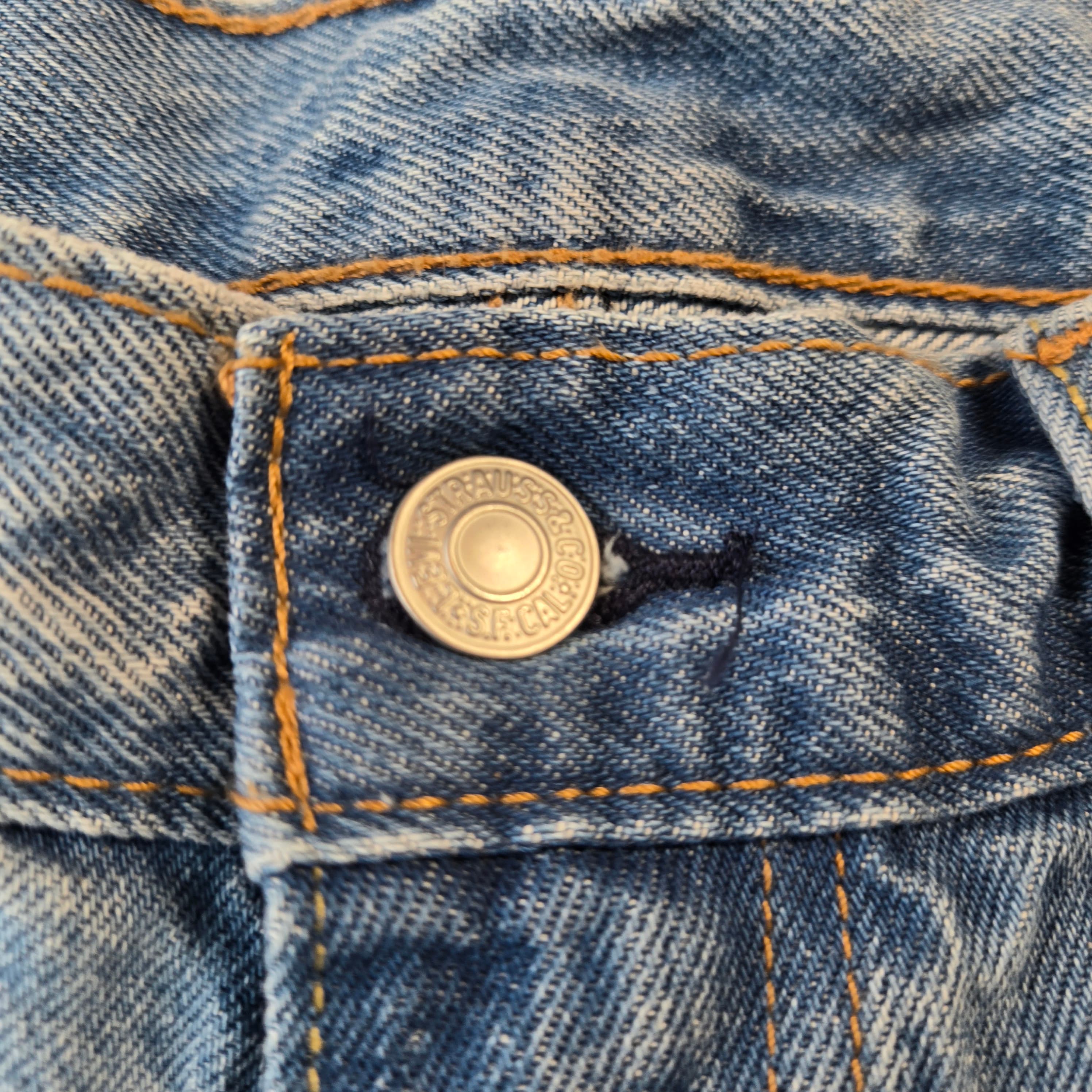 Levi's Blue Denim Jeans Size W 30 L 10 - Thumbnail 11