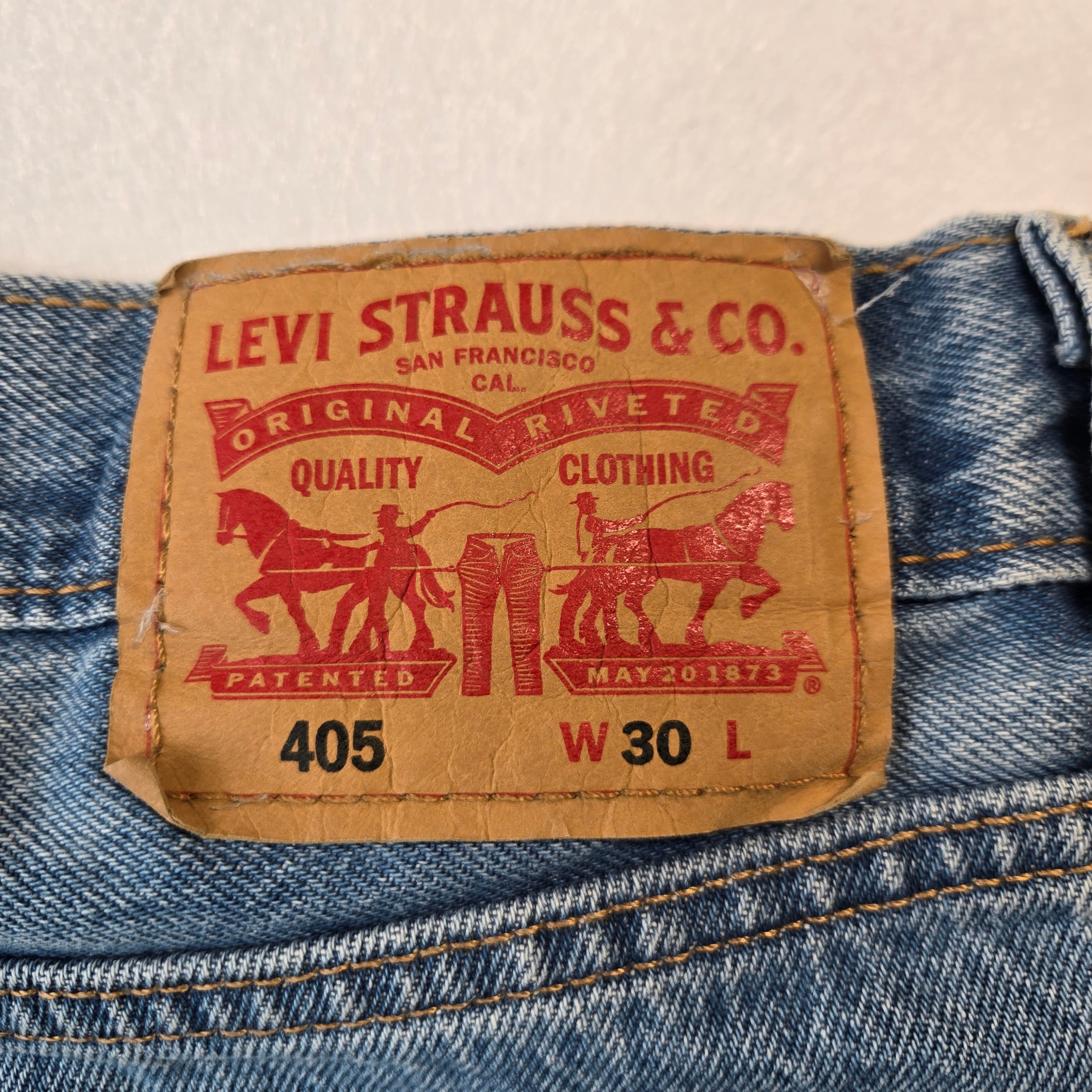Levi's Blue Denim Jeans Size W 30 L 10 - Thumbnail 8