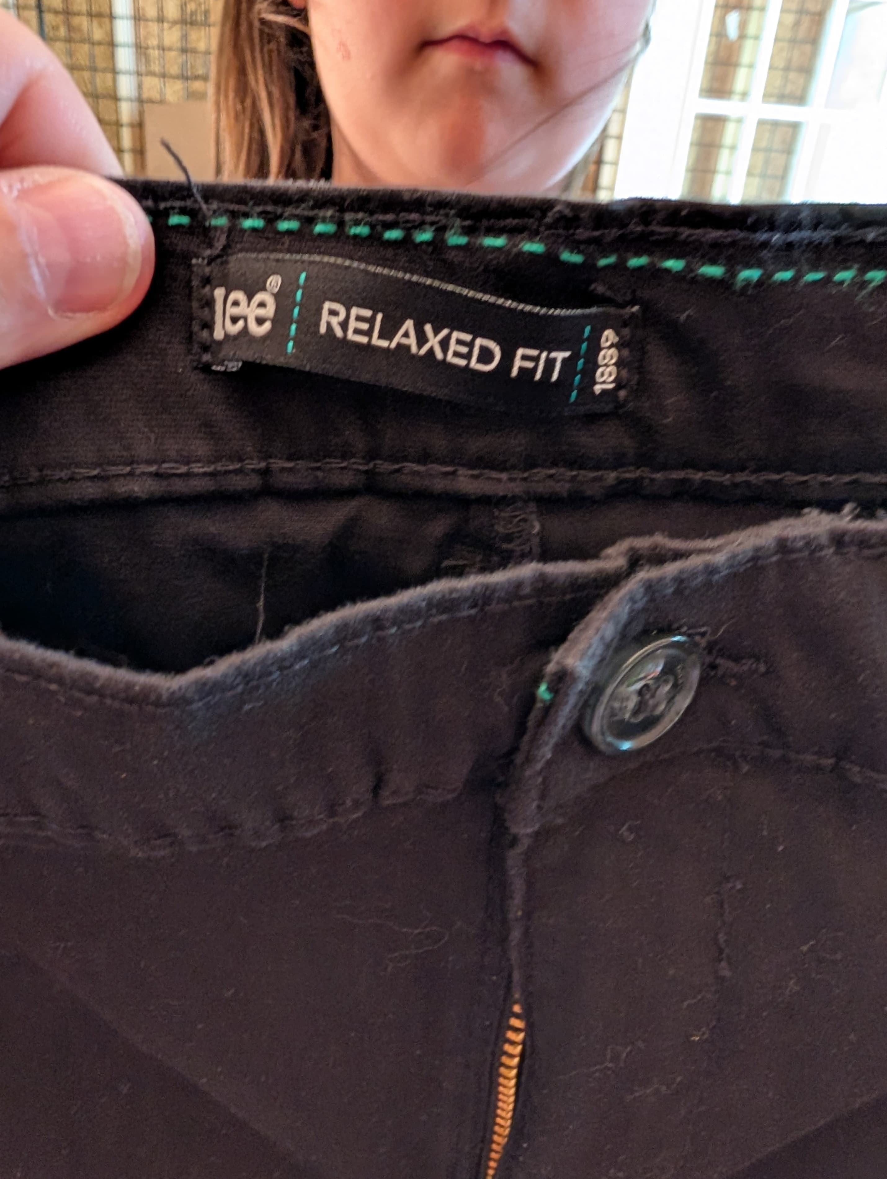 Lee Relaxed Fit Black Pants - Thumbnail 4