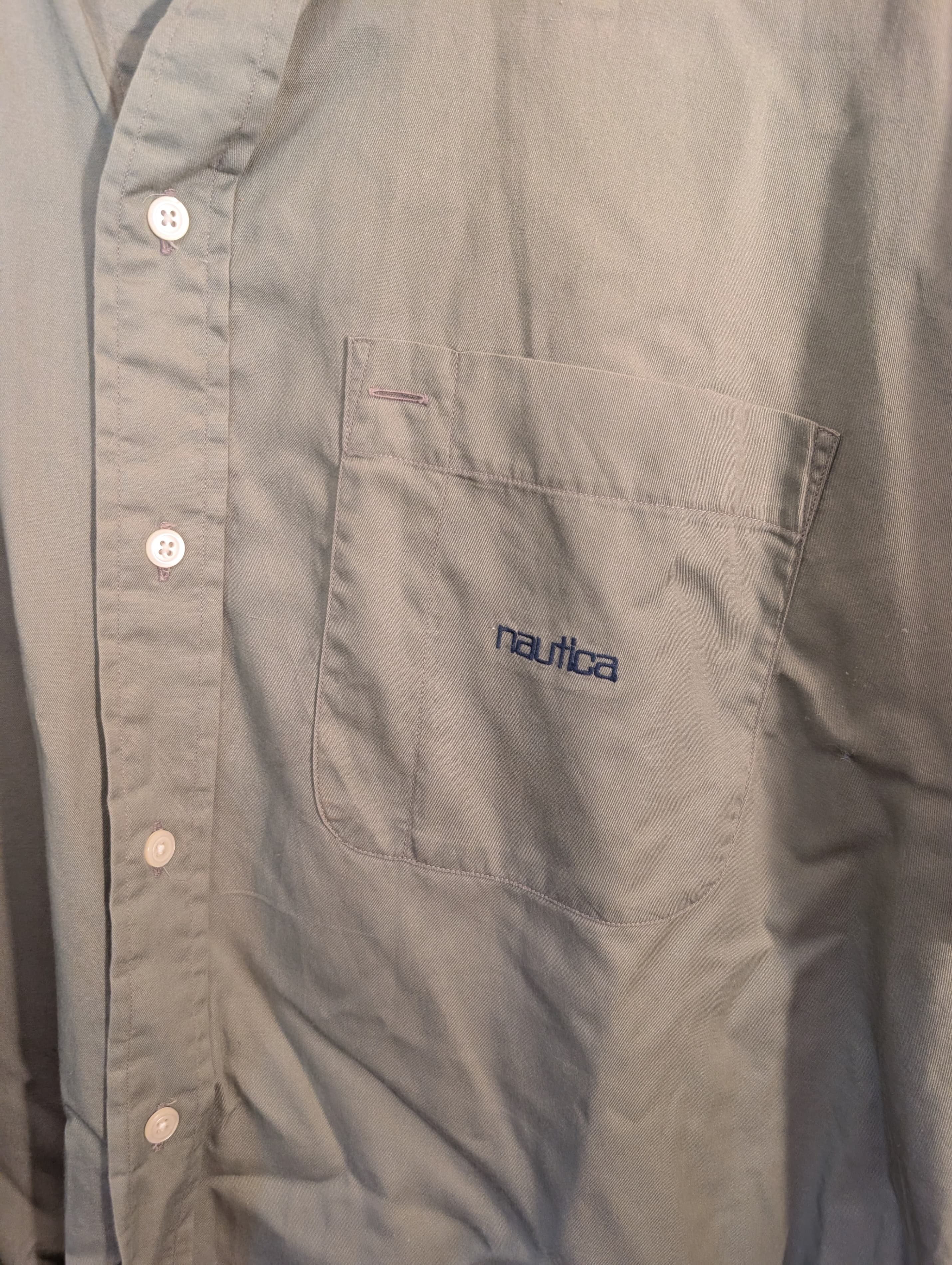 Nautica Men's Short Sleeve Button-Up Shirt Size L - Thumbnail 2
