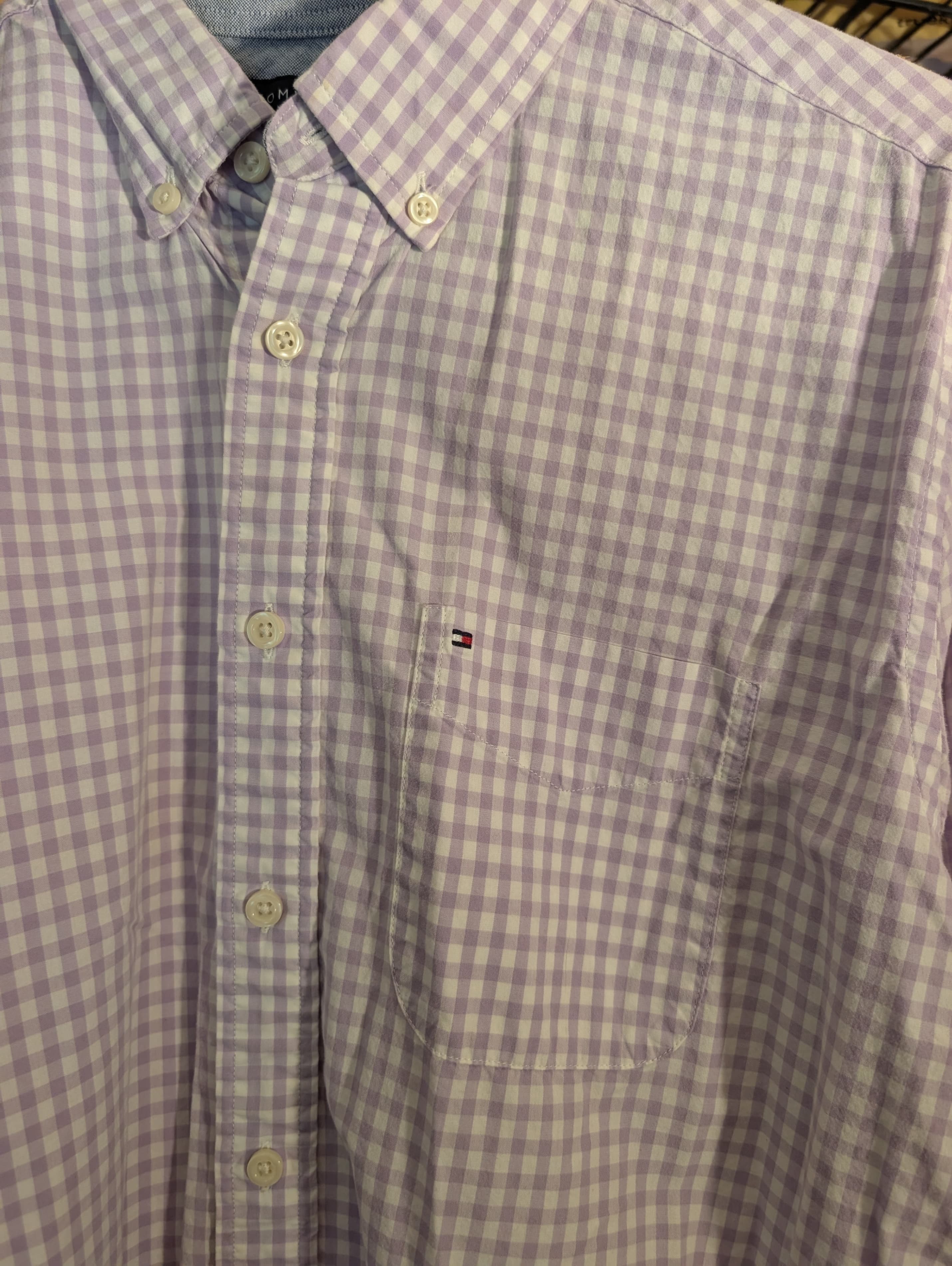 Tommy Hilfiger Classic Fit Gingham Shirt Medium - Thumbnail 2