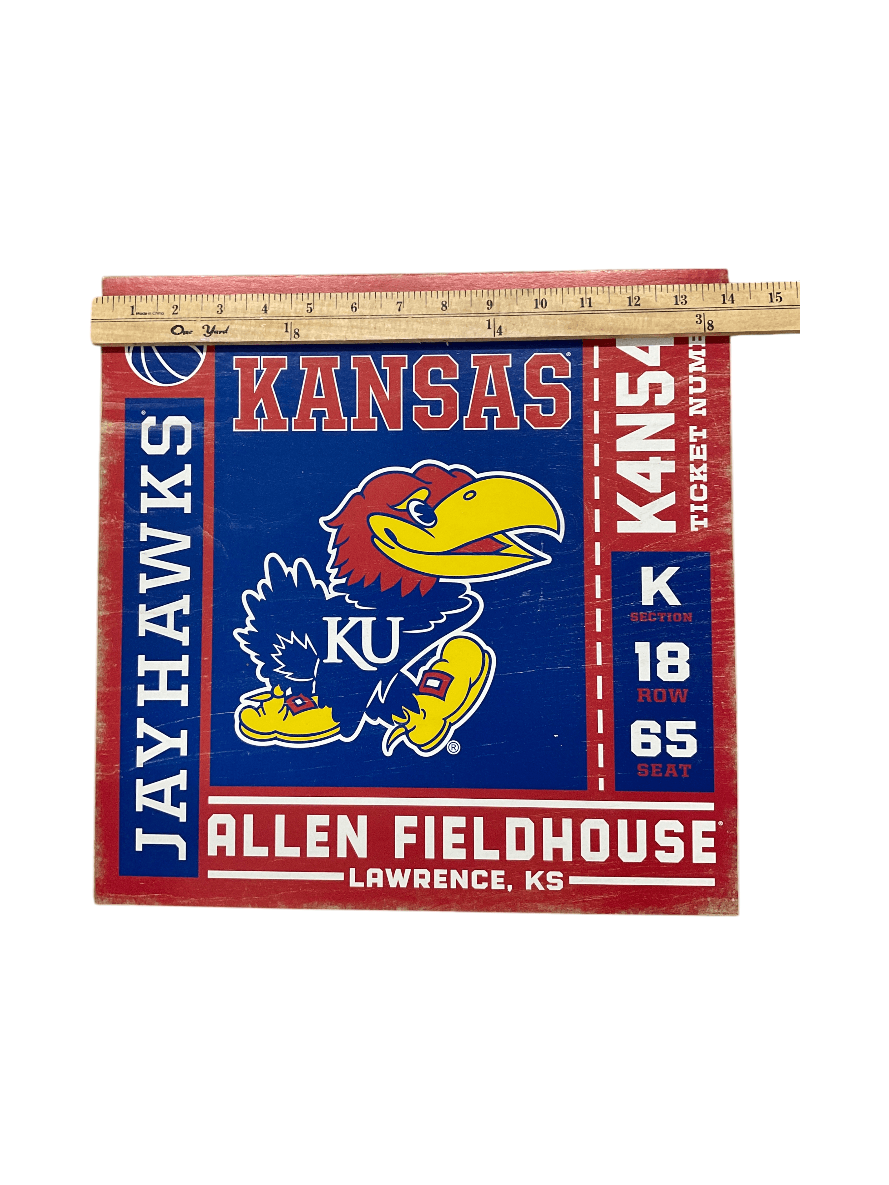 University of Kansas Jayhawks Wall Art 15x15 - Thumbnail 3