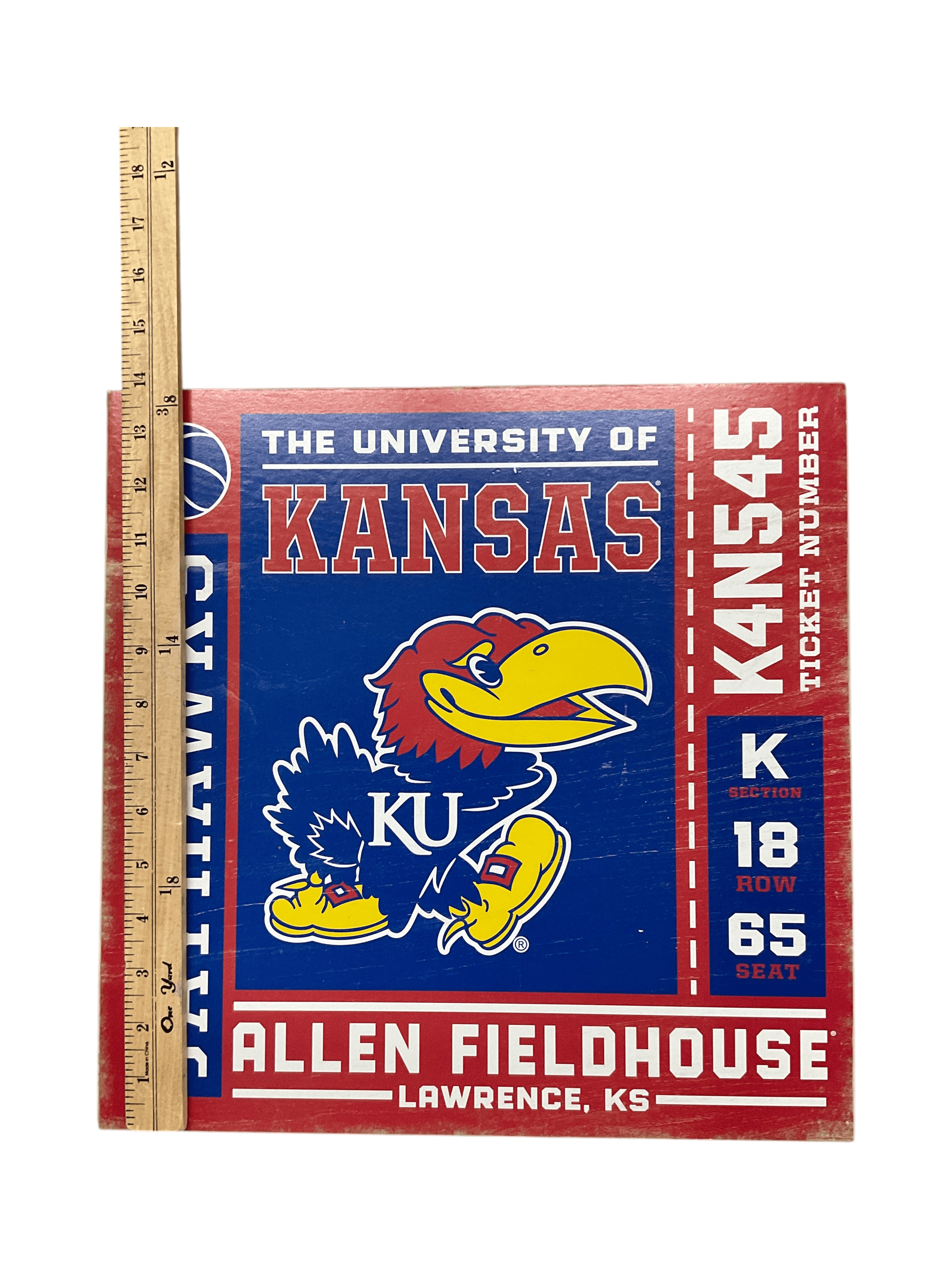 University of Kansas Jayhawks Wall Art 15x15 - Thumbnail 4