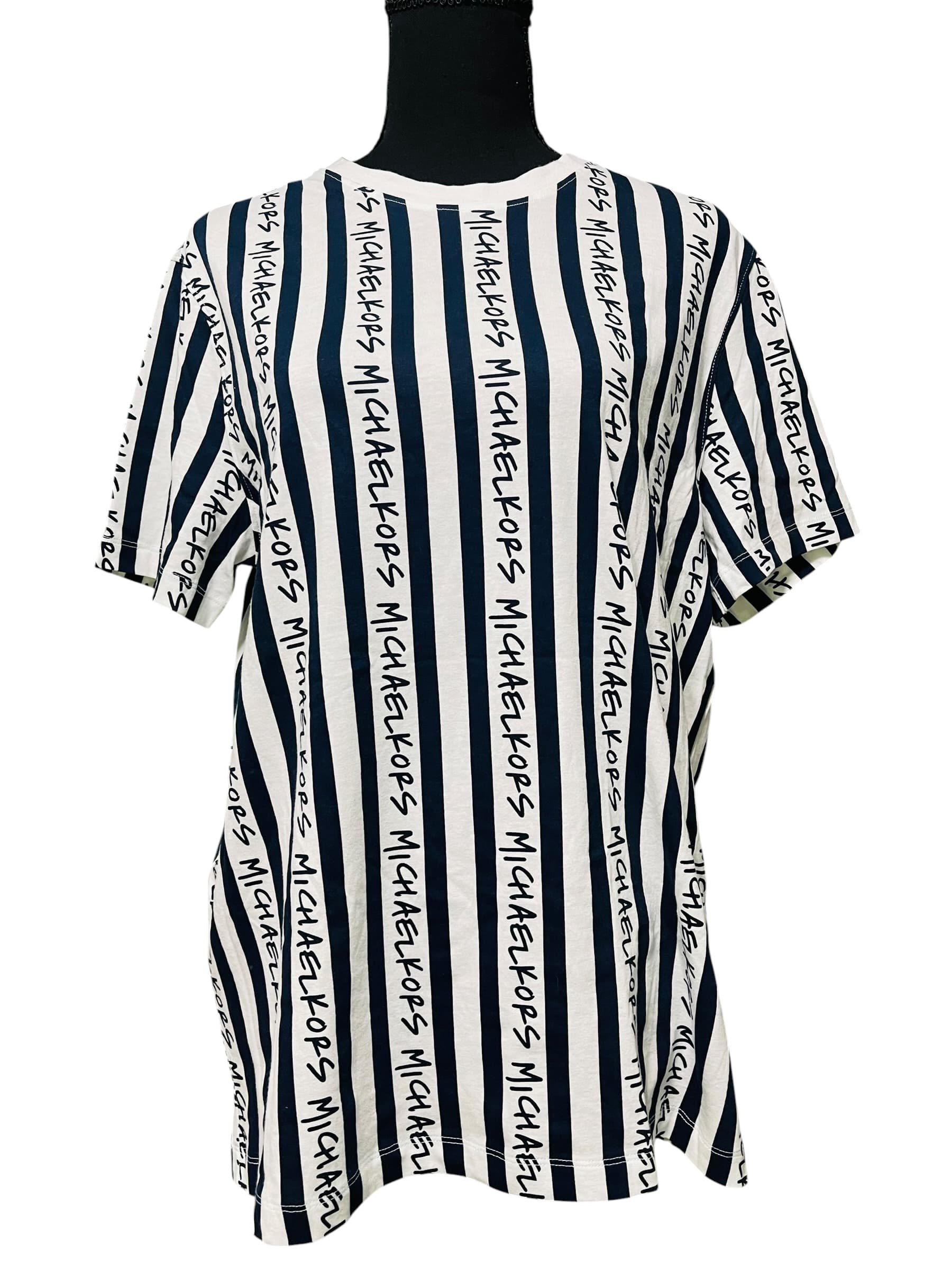 Michael Kors All Over Logo Print T-Shirt - Thumbnail 3