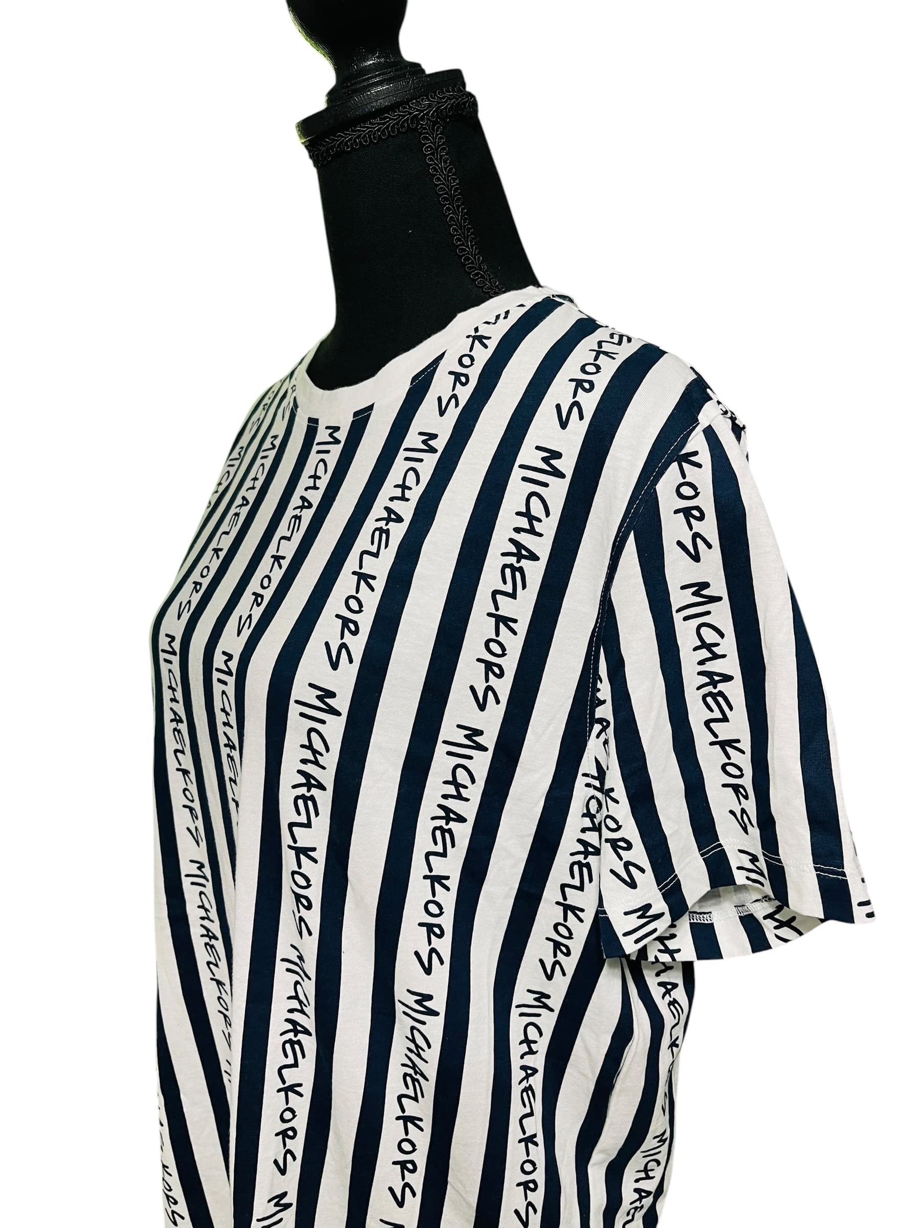 Michael Kors All Over Logo Print T-Shirt - Thumbnail 7