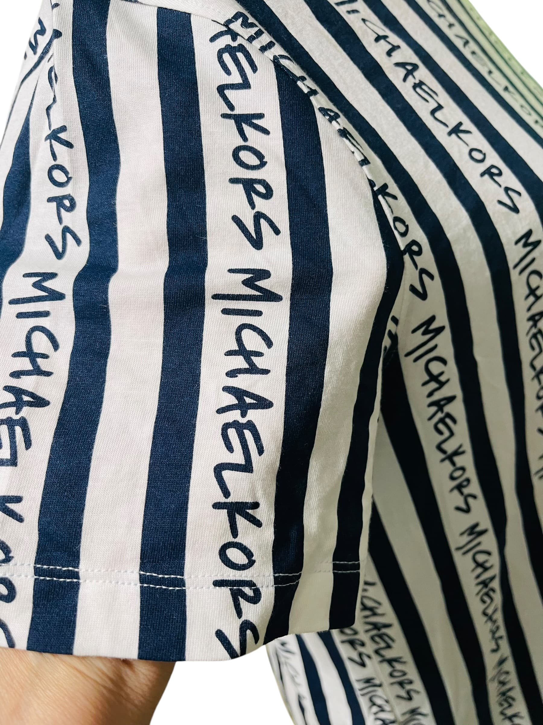 Michael Kors All Over Logo Print T-Shirt - Thumbnail 5