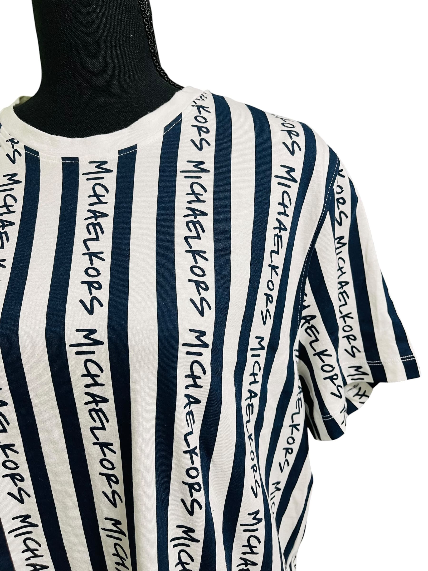 Michael Kors All Over Logo Print T-Shirt - Thumbnail 8