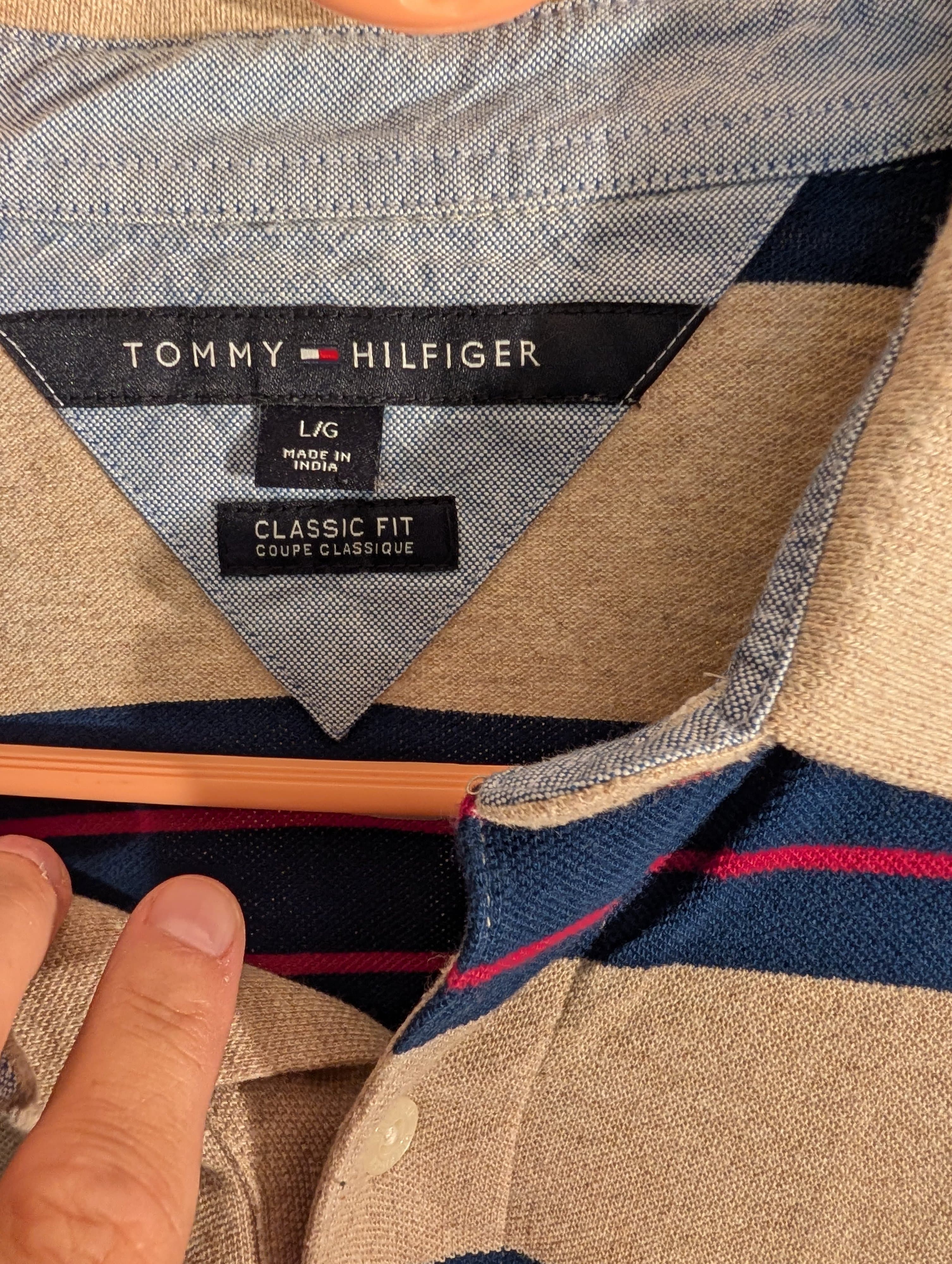 Tommy Hilfiger Classic Fit Striped Polo Shirt L/G - Thumbnail 3