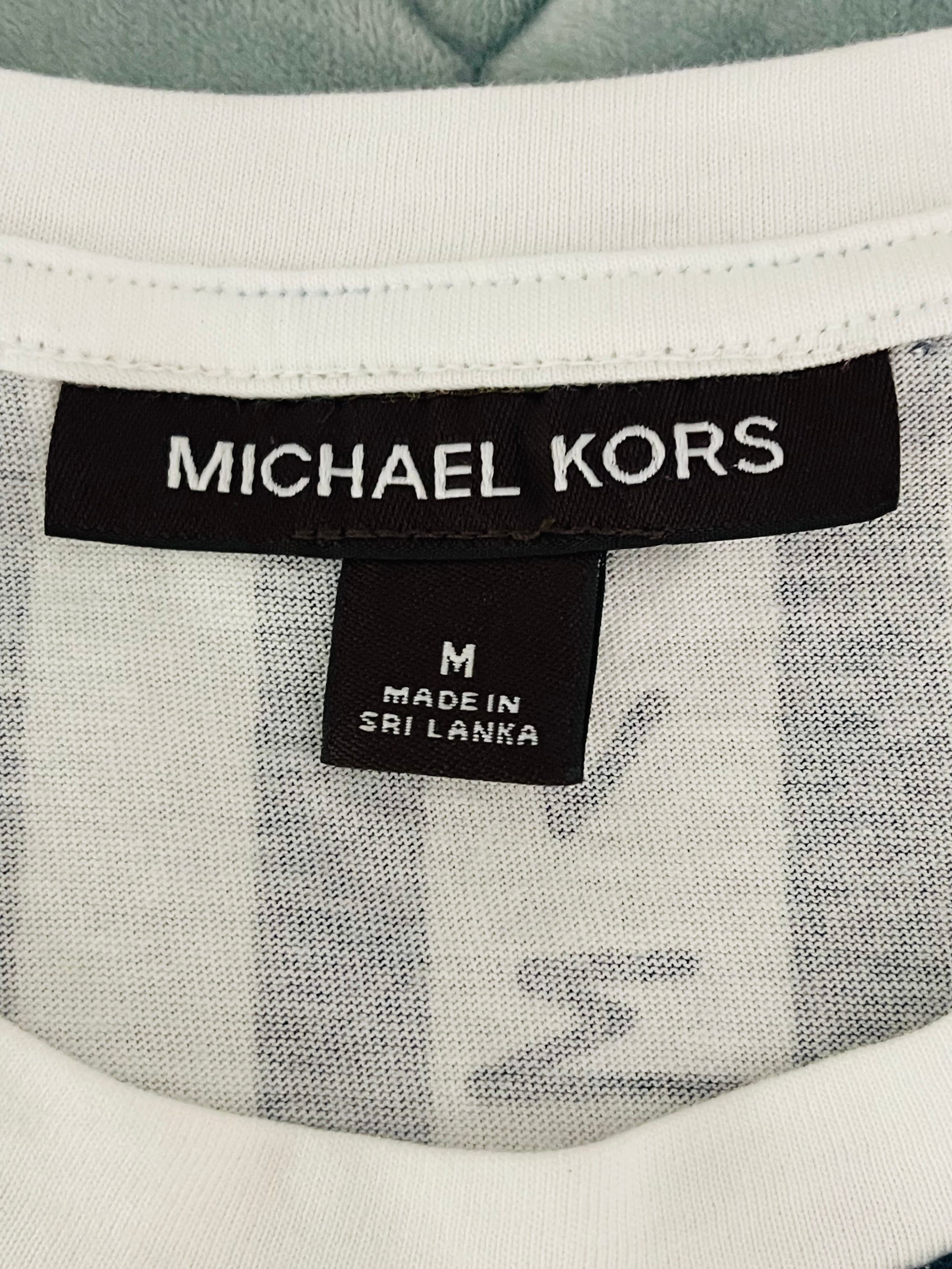 Michael Kors All Over Logo Print T-Shirt - Thumbnail 10