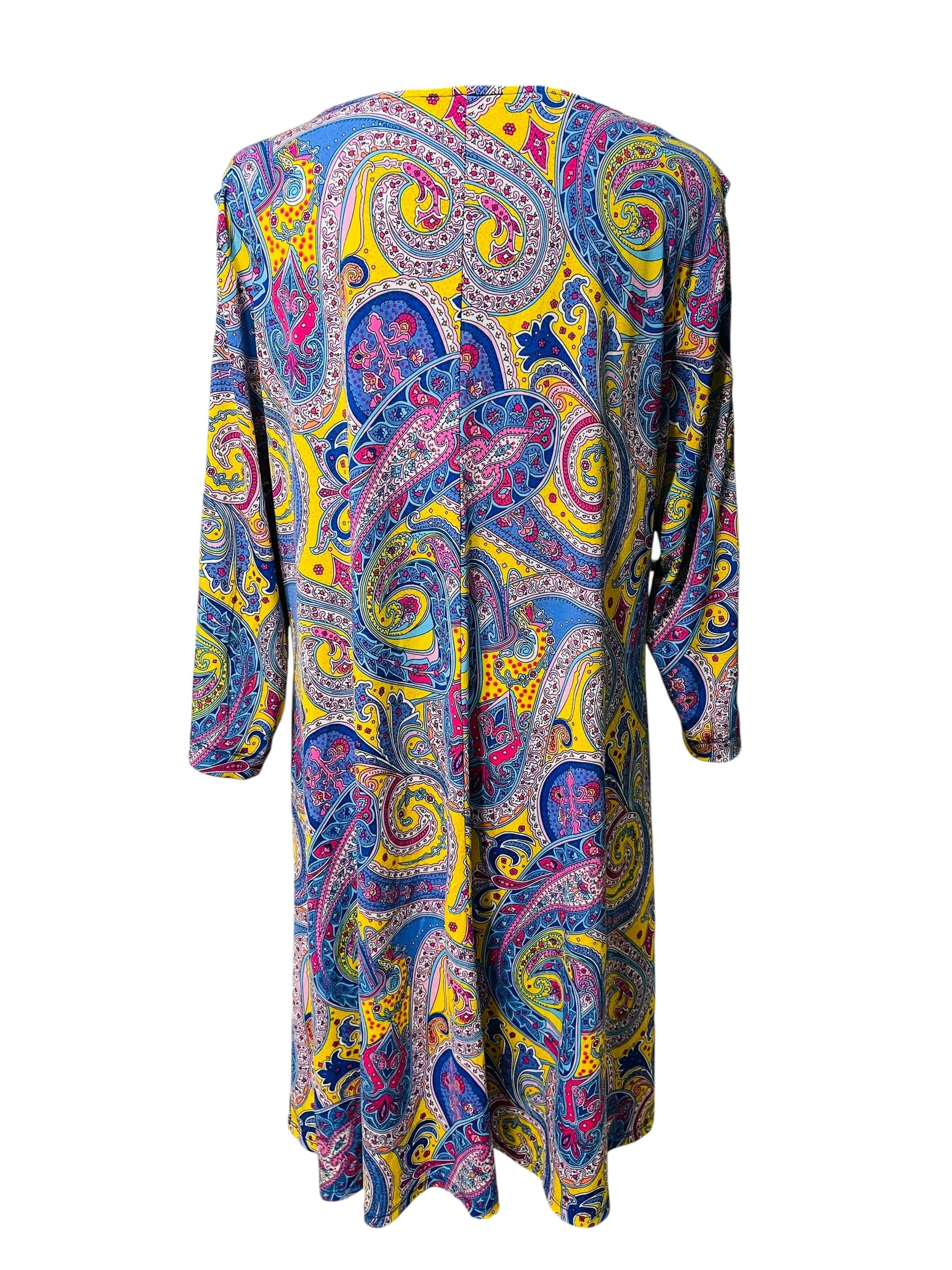 Ivy Road 3/4 Sleeve Tropical Dress - Thumbnail 7