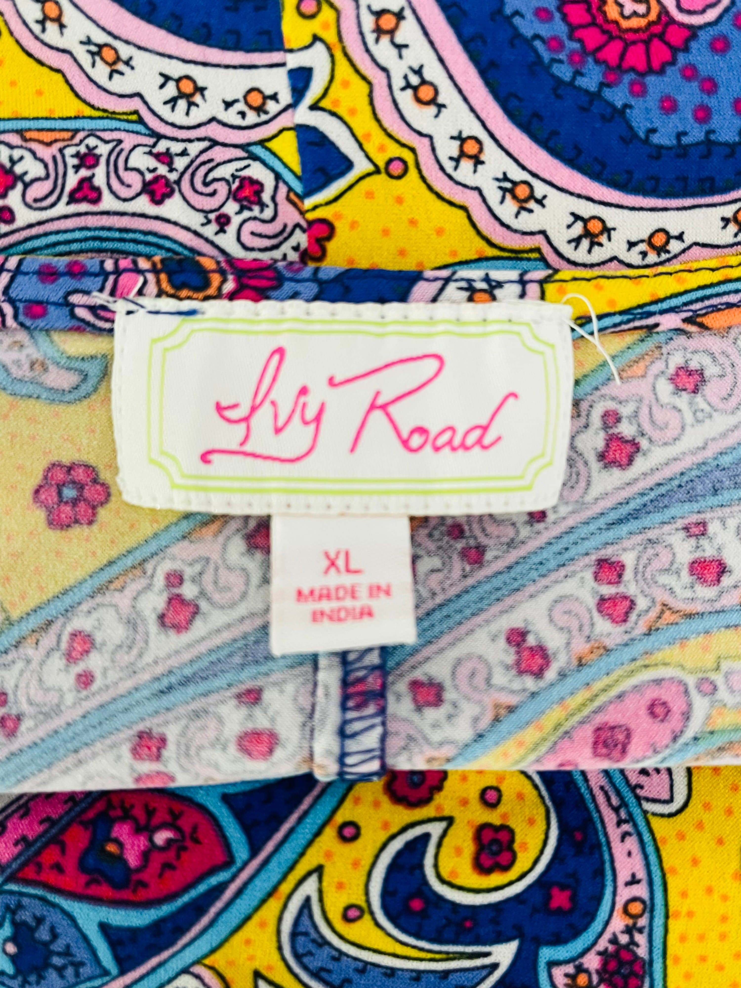 Ivy Road 3/4 Sleeve Tropical Dress - Thumbnail 11