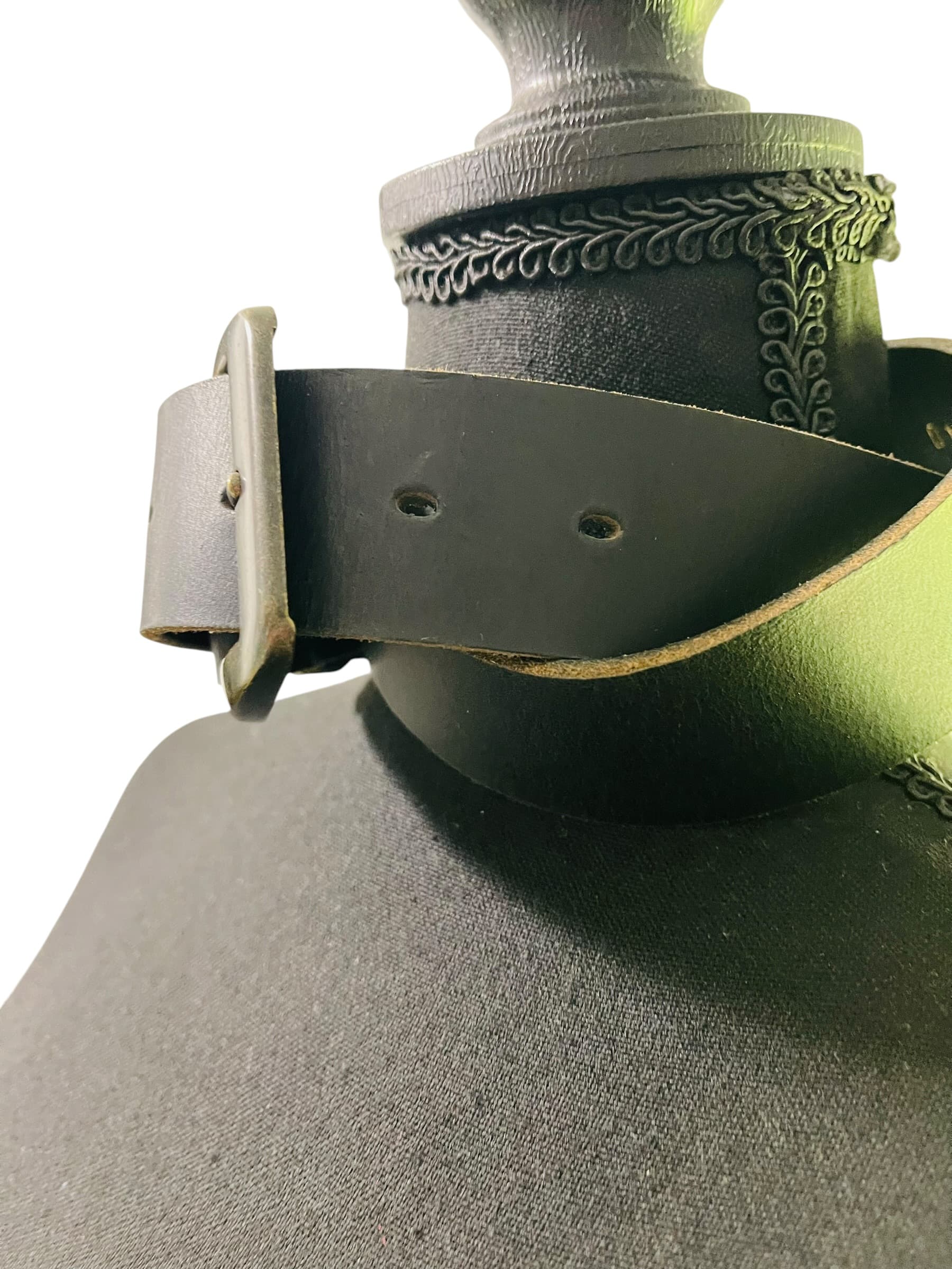 3D Leather Western Cowboy Belt - Thumbnail 3