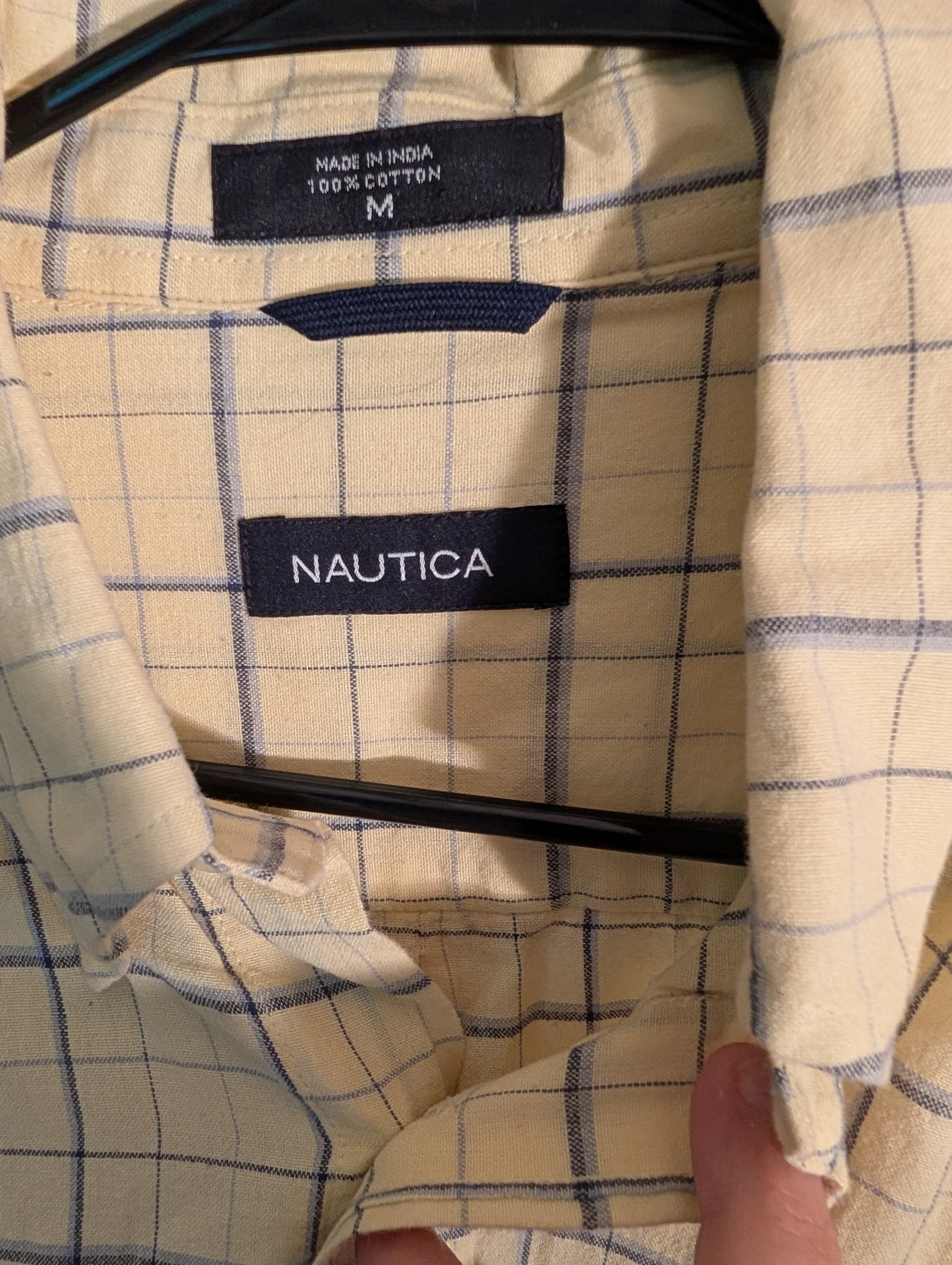 Nautica Men's Medium Plaid Button-Up Shirt - Thumbnail 2