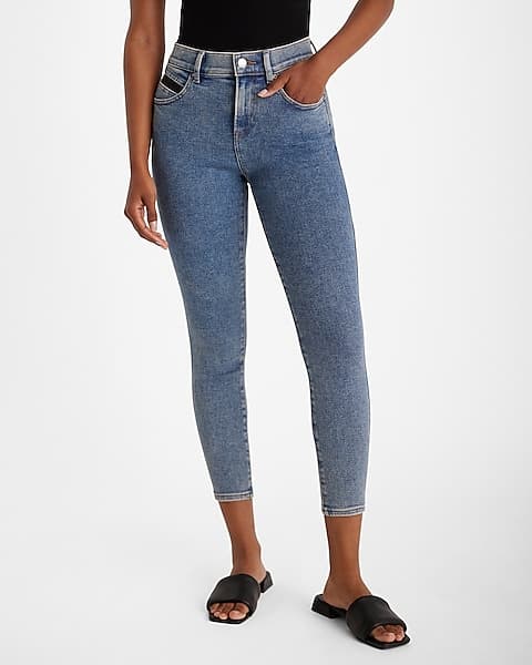 Women's Slim Fit Jeans - Medium Wash - Thumbnail 5