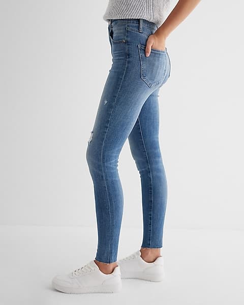 Women's Slim Fit Jeans - Medium Wash - Thumbnail 6