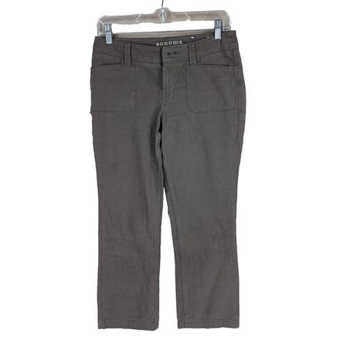 Simply Styled Women's Petites' Straight Fit Dress Pants - Cotton Night - Thumbnail 5