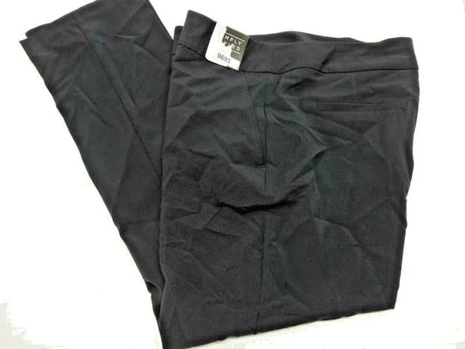 Simply Styled Women's Petites' Straight Fit Dress Pants - Cotton Night - Thumbnail 8