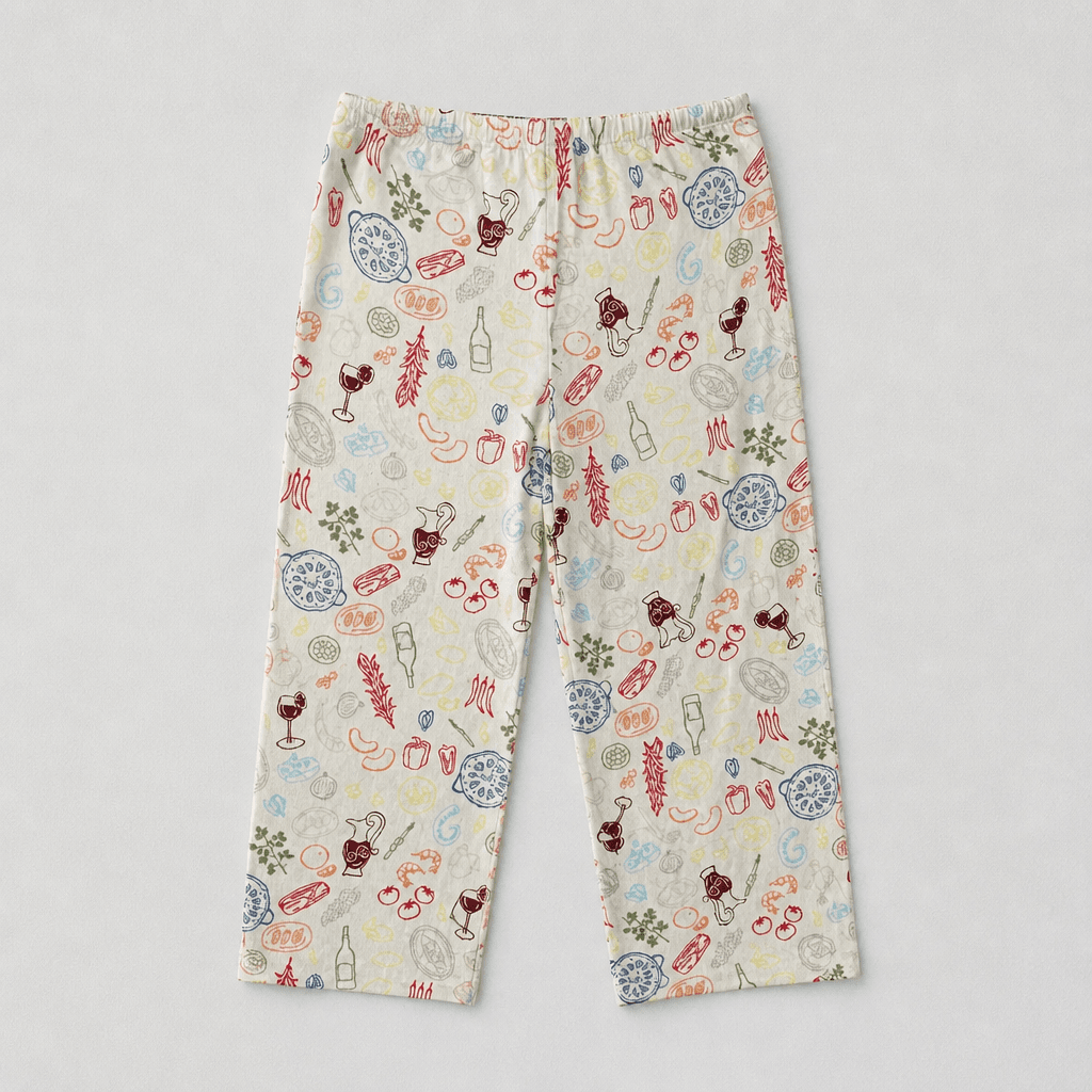 Sincerely Jules Food Theme Printed Beach/Lounge Pants Small NWT - Thumbnail 2