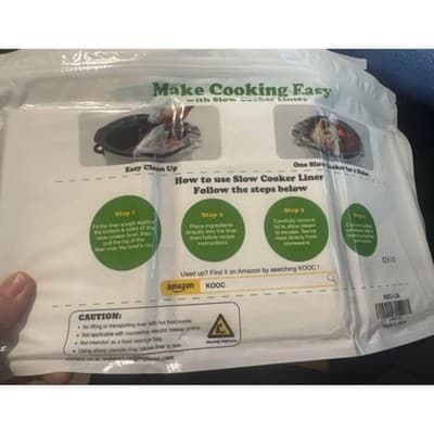 Kooc Slow Cooker Liners - Thumbnail 2