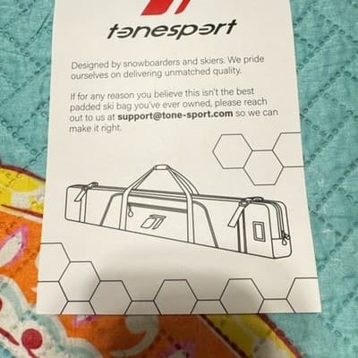 Yellow and Gray‎ Ski Bag - Thumbnail 3