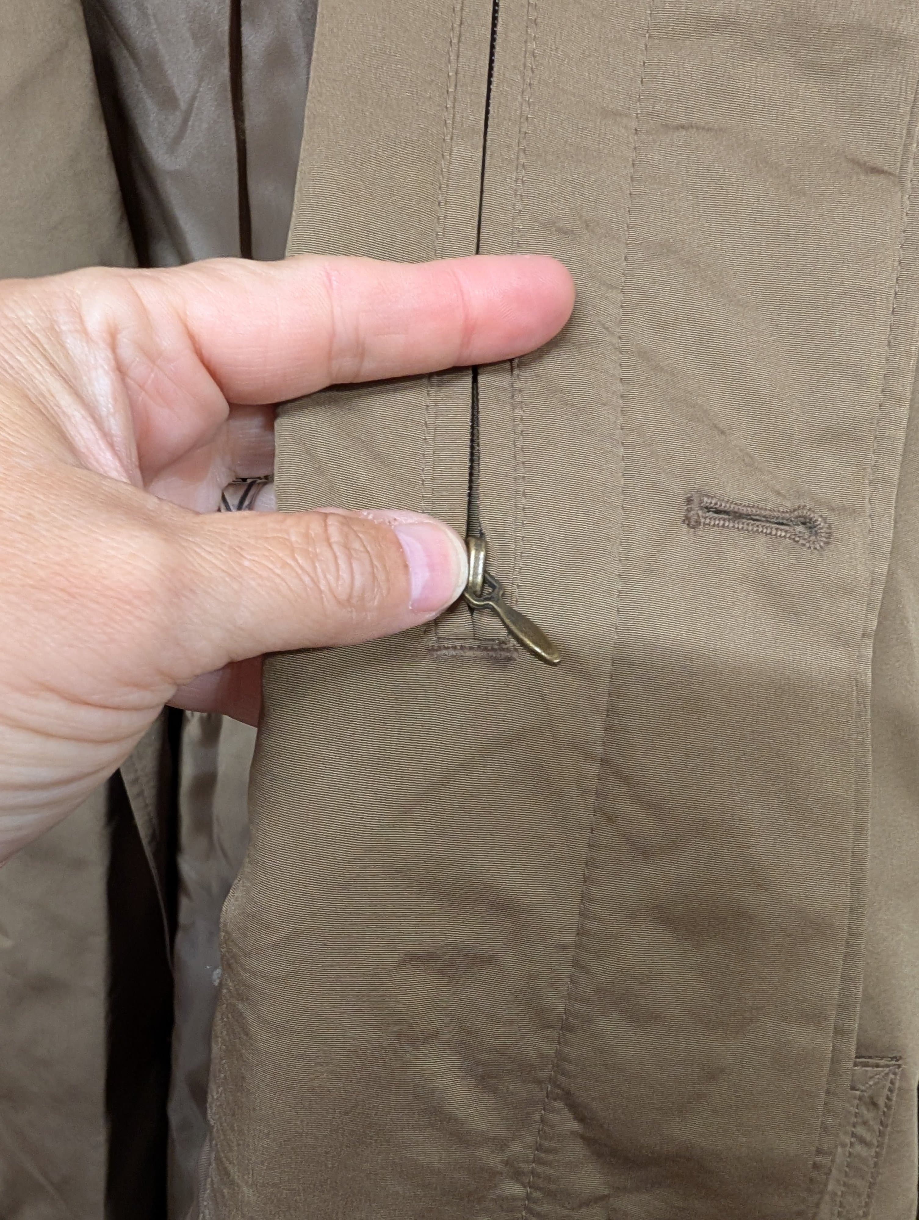 London Fog Men's Trench Coat 42S Khaki - Thumbnail 6