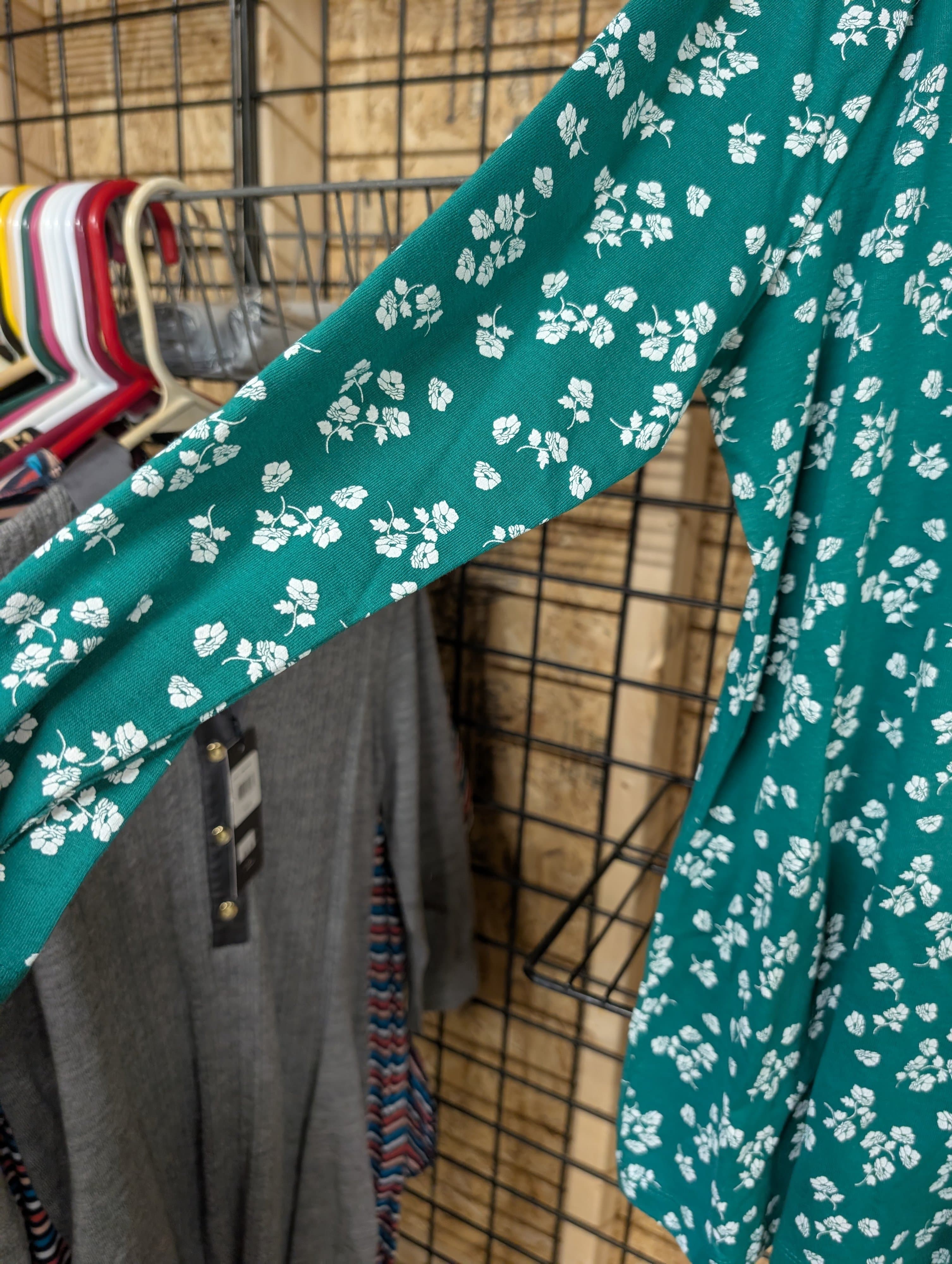 Kim Rogers Perfectly Soft Floral Tunic Top XL - Thumbnail 3