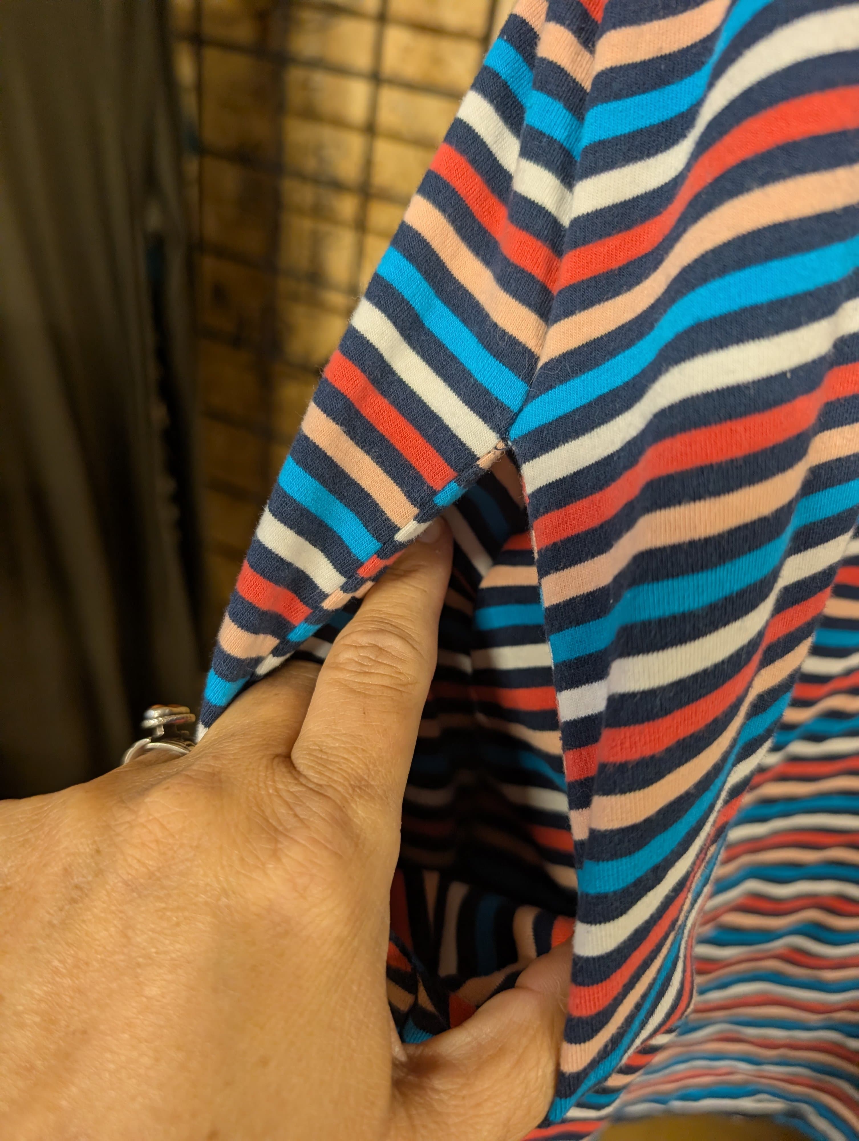 Terra & Sky Striped T-Shirt Dress OX - Thumbnail 3