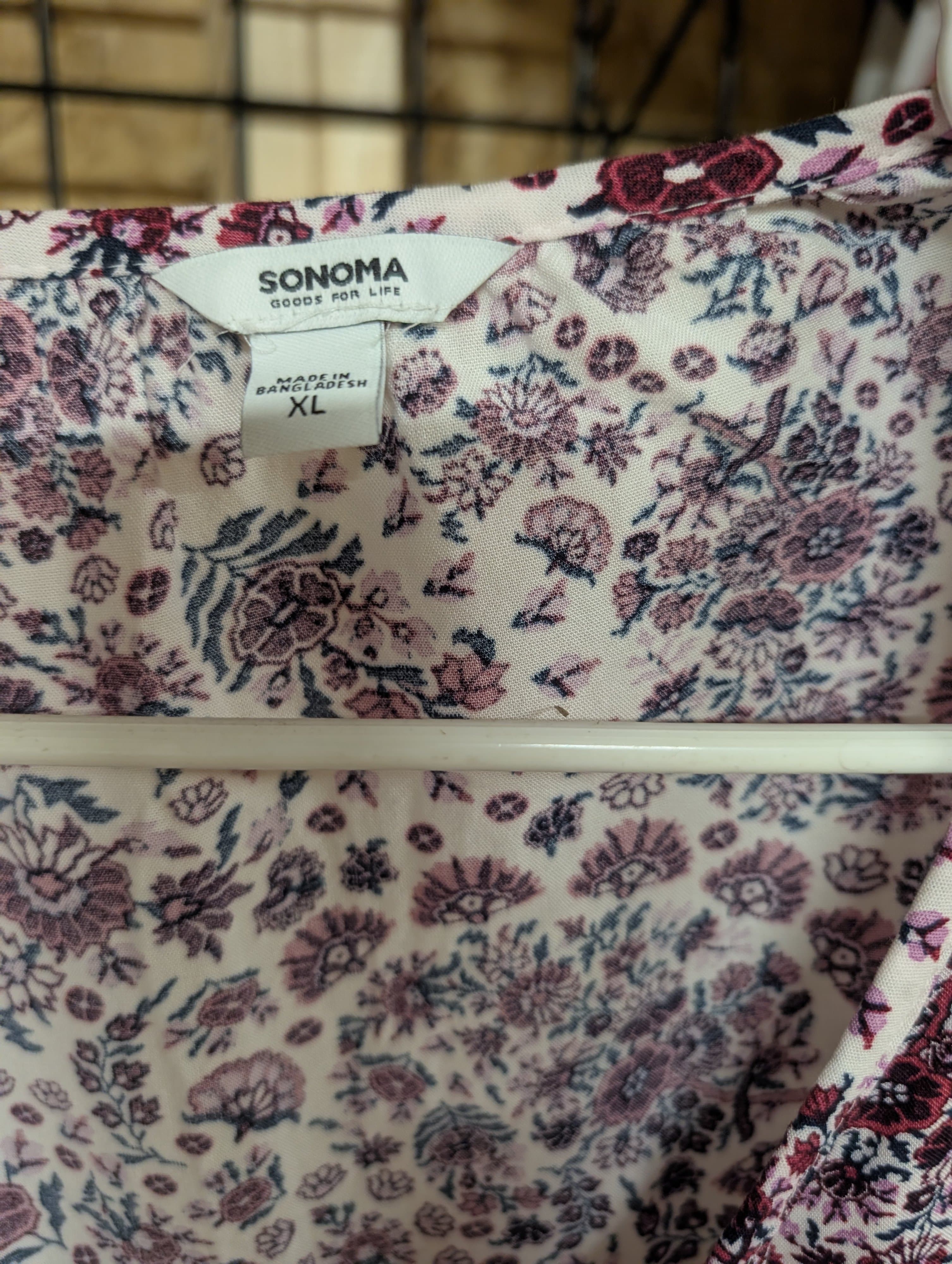 Sonoma Floral Print Blouse XL - Thumbnail 4