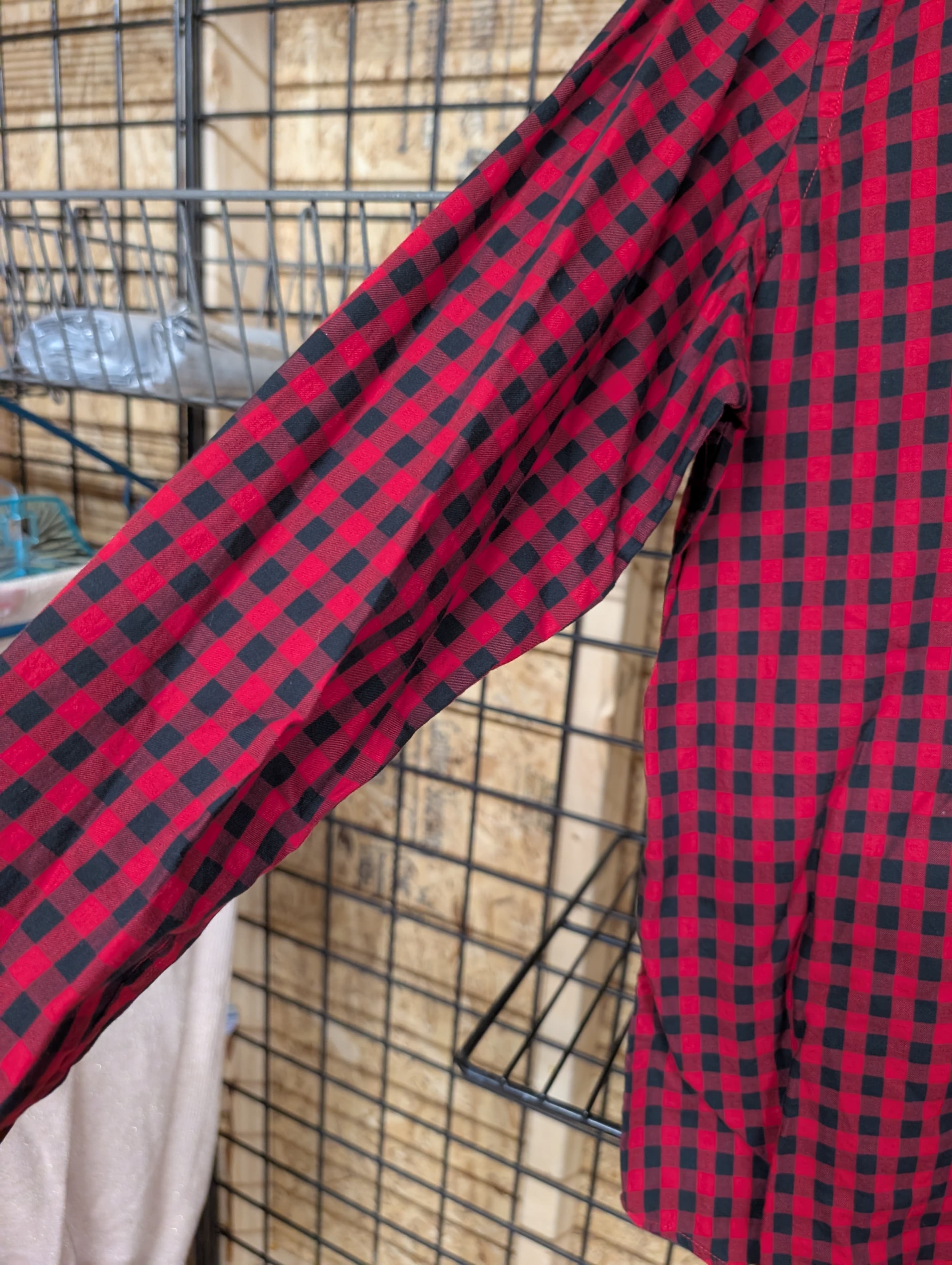Lauren Ralph Lauren Red Plaid Shirt Size L - Thumbnail 3