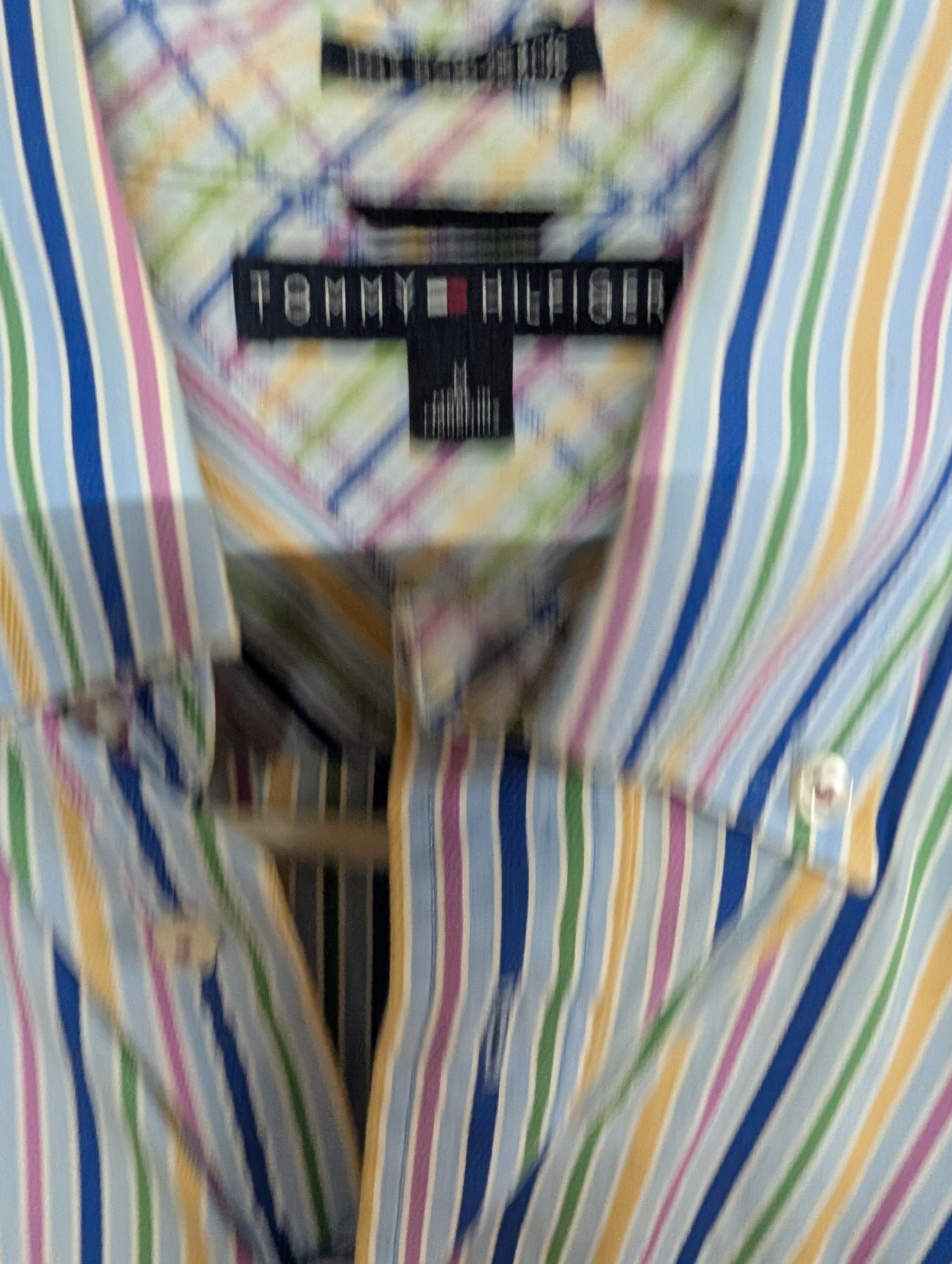 Tommy Hilfiger Multicolor Striped Button-Up Shirt Size M - Thumbnail 3