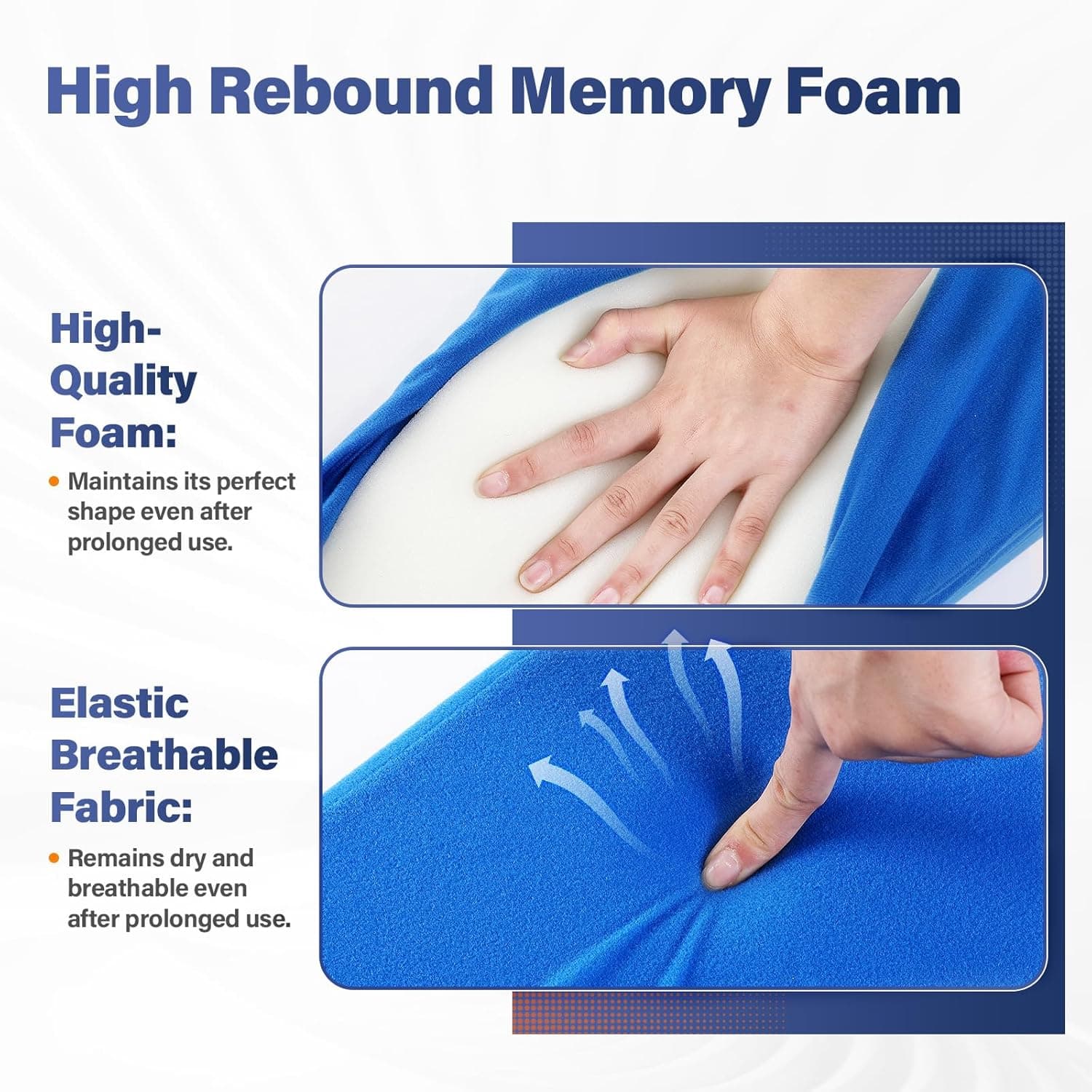 Blue Memory Foam Leg Positioner Pillow - Thumbnail 5