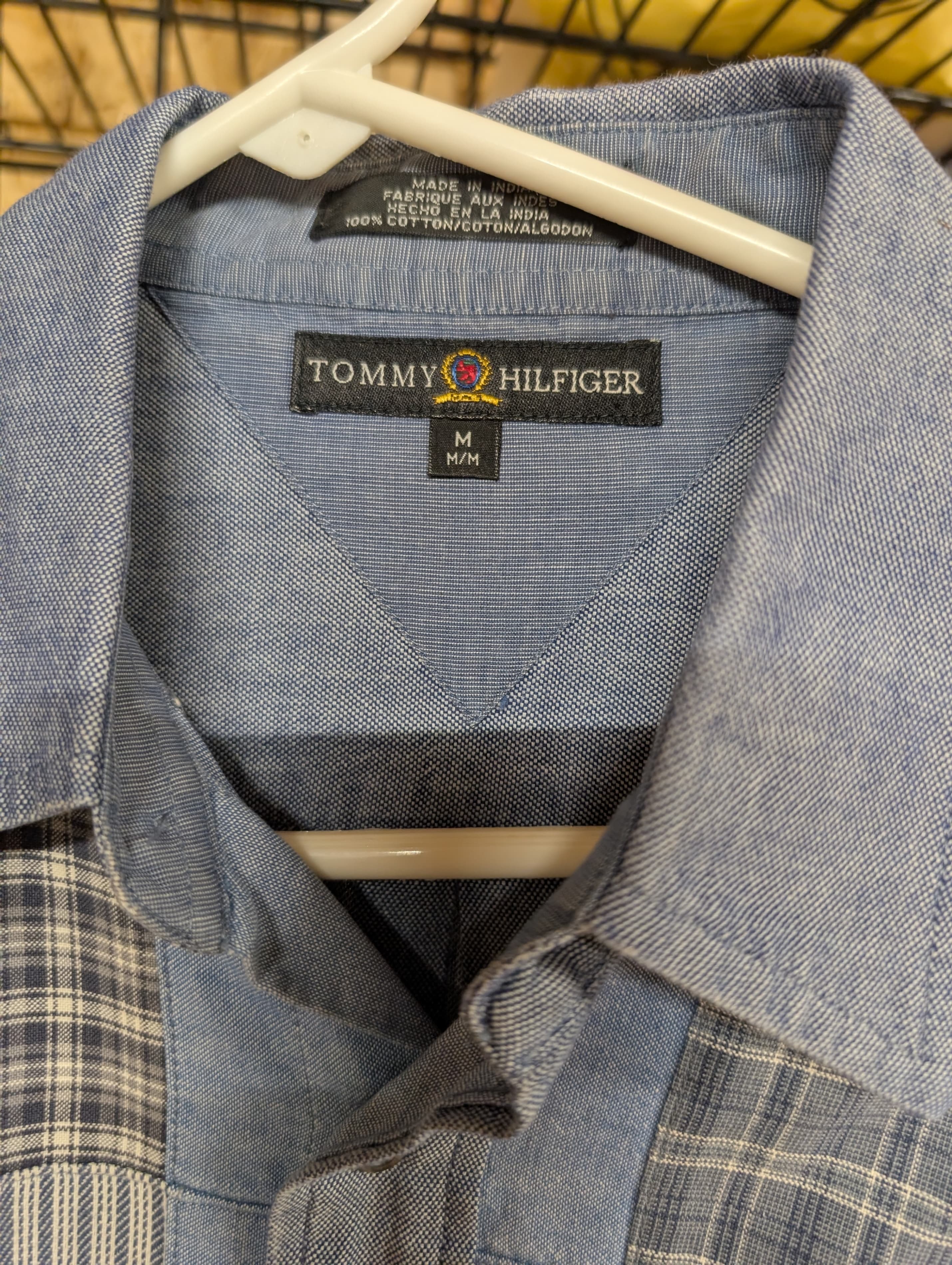Tommy Hilfiger Patchwork Denim Shirt Medium - Thumbnail 3