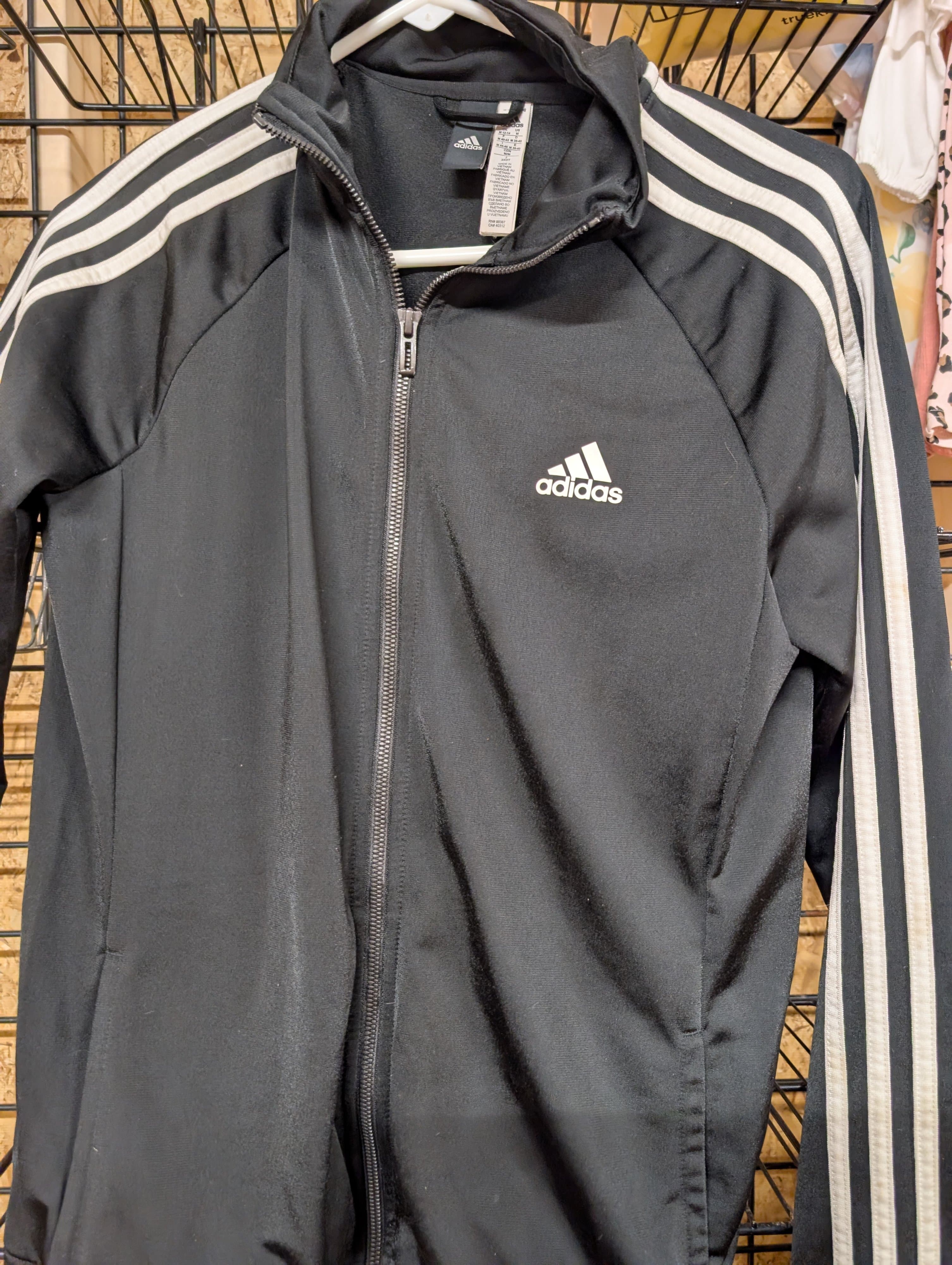 Adidas Men's Black Track Jacket Size M - Thumbnail 2