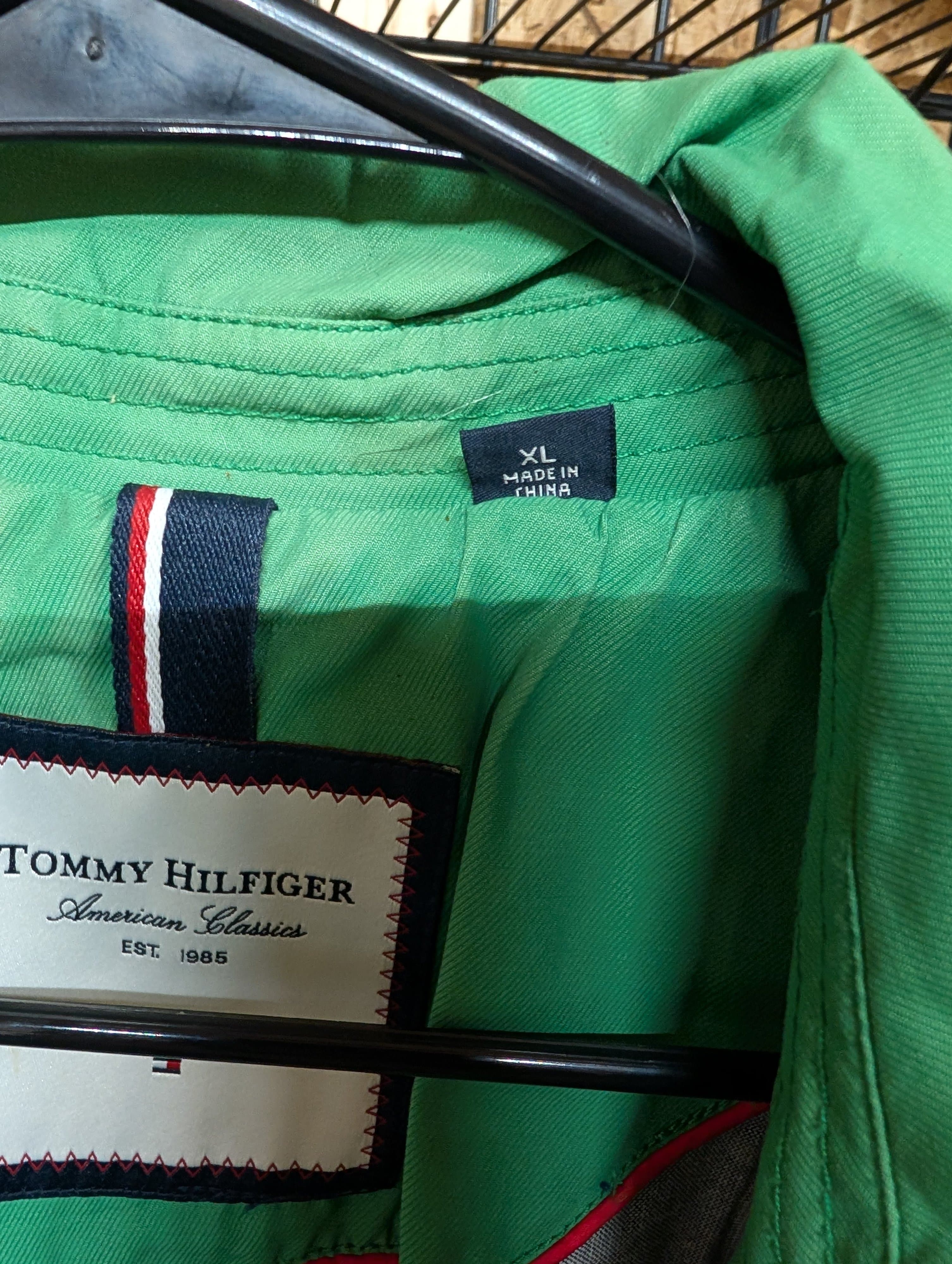 Tommy Hilfiger XL Green Hooded Jacket - Thumbnail 2