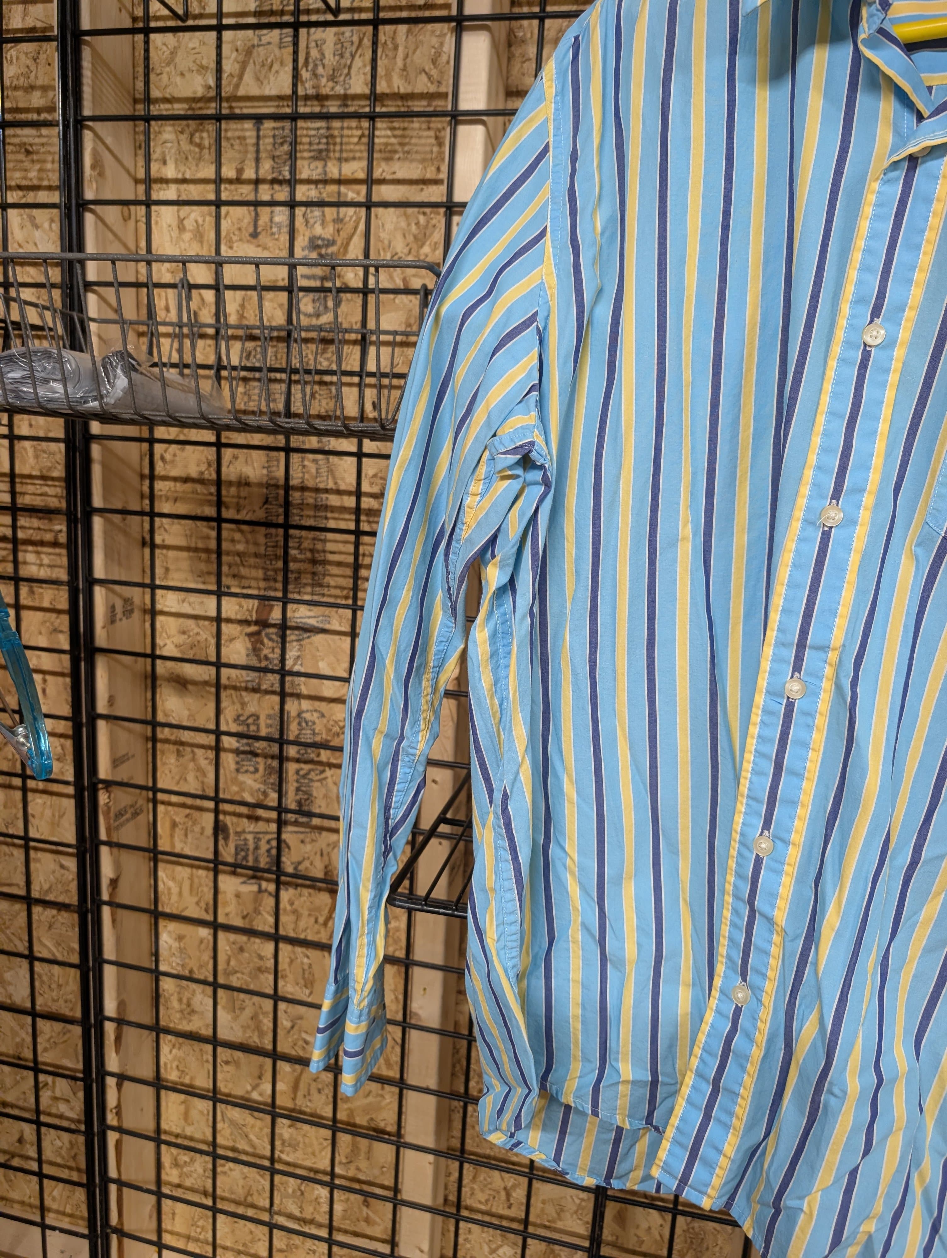 American Eagle Striped Button-Up Shirt XL - Thumbnail 2