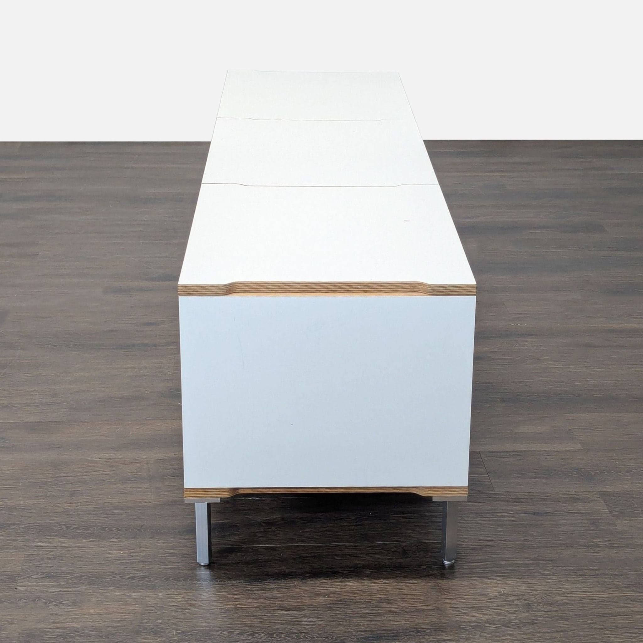 Scandinavian Designs White Cabinet with Storage - Thumbnail 3