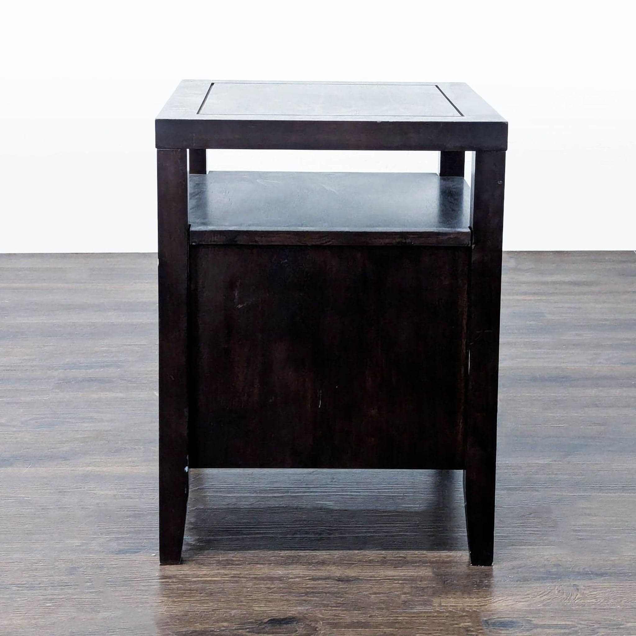 Two Drawer Nightstand with Open Shelf - Thumbnail 4