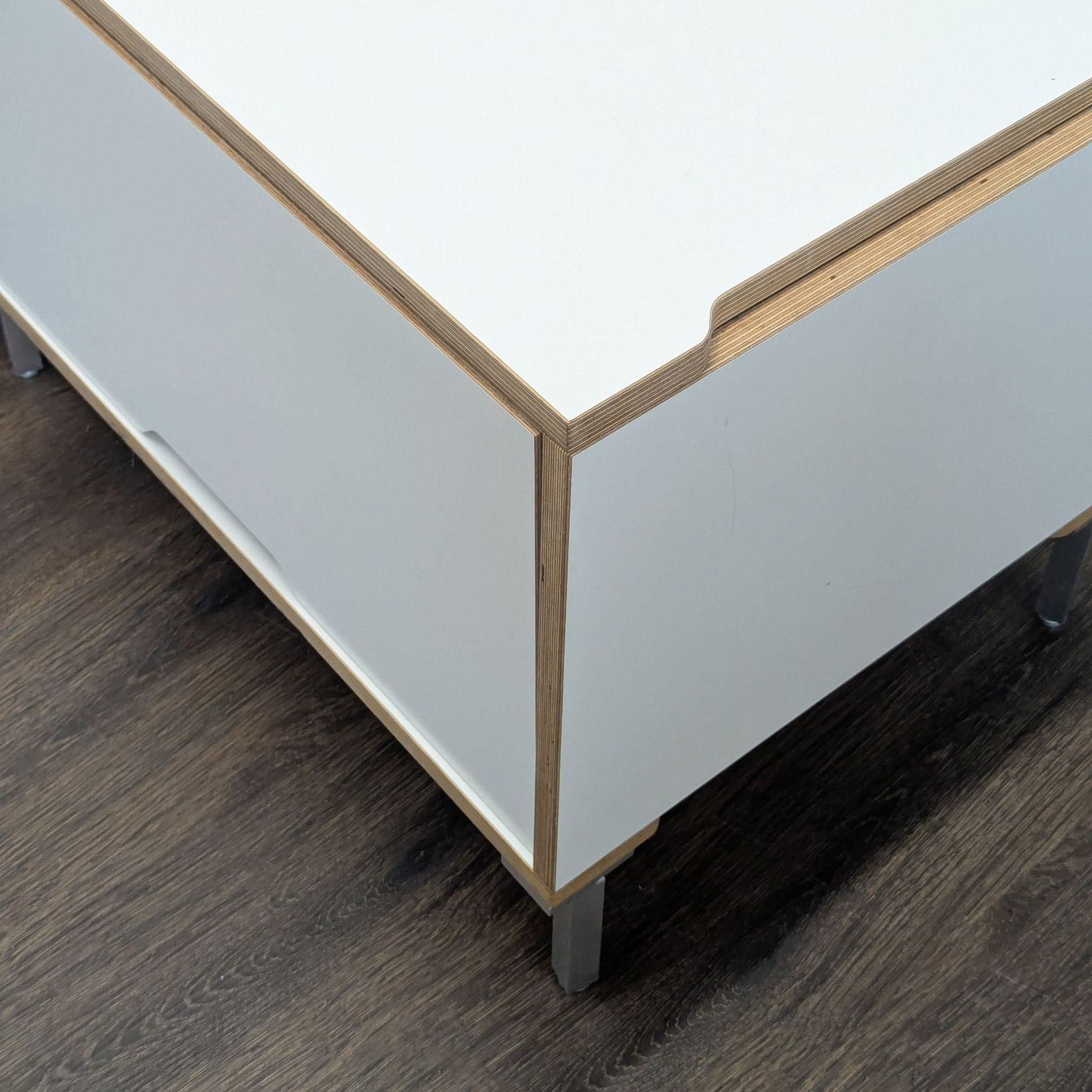 Scandinavian Designs White Cabinet with Storage - Thumbnail 4