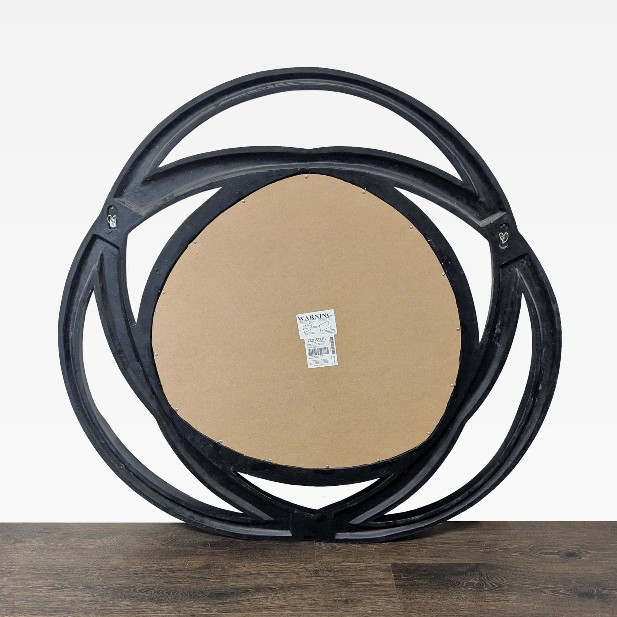 Coaster Silver/Black Contemporary Mirror - Thumbnail 7