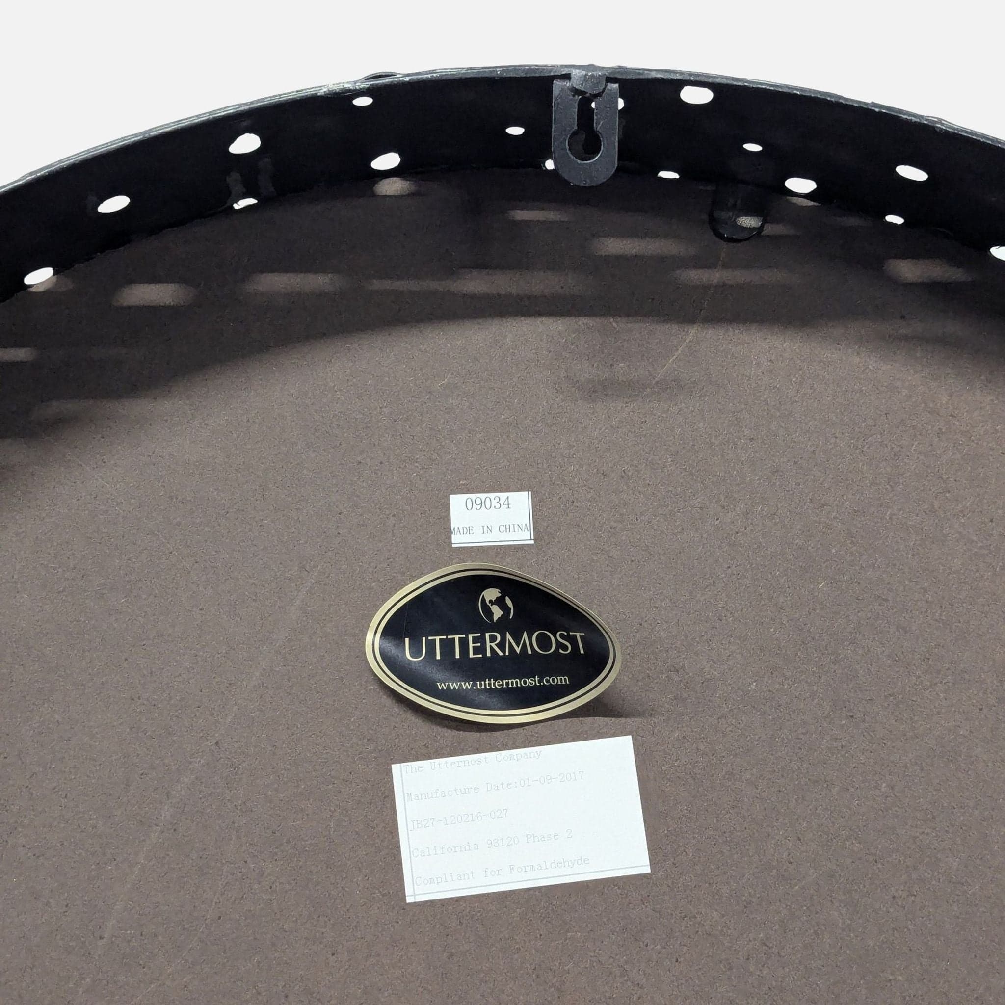 Uttermost Nova Round Metal Mirror - Thumbnail 5